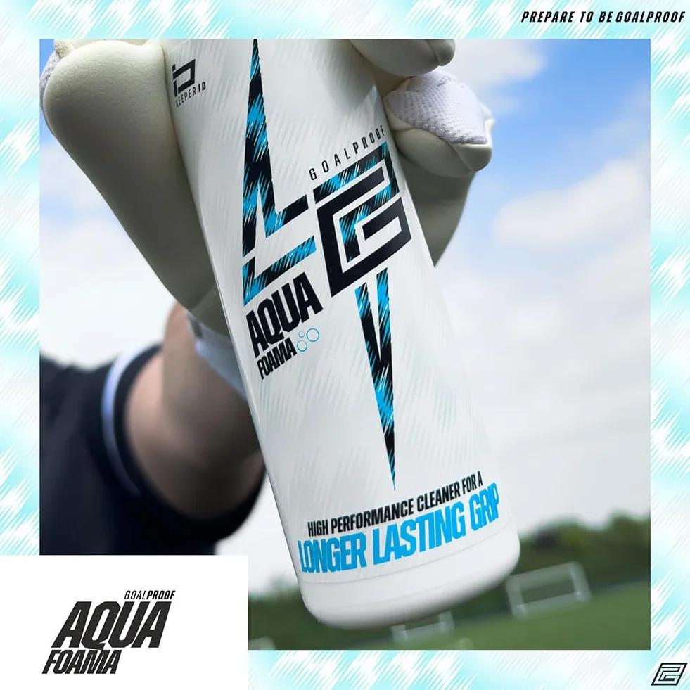 Goalproof Aqua Foama Nettoyant pour gants de gardien de but | Mousse moussante prise en main durable