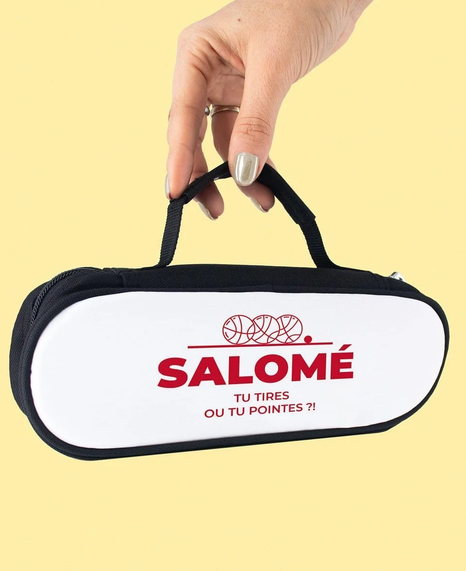 Sacoche Boule Pétanque Personnalisable en Coton pour Boule de Pétanque - Cadeau Homme