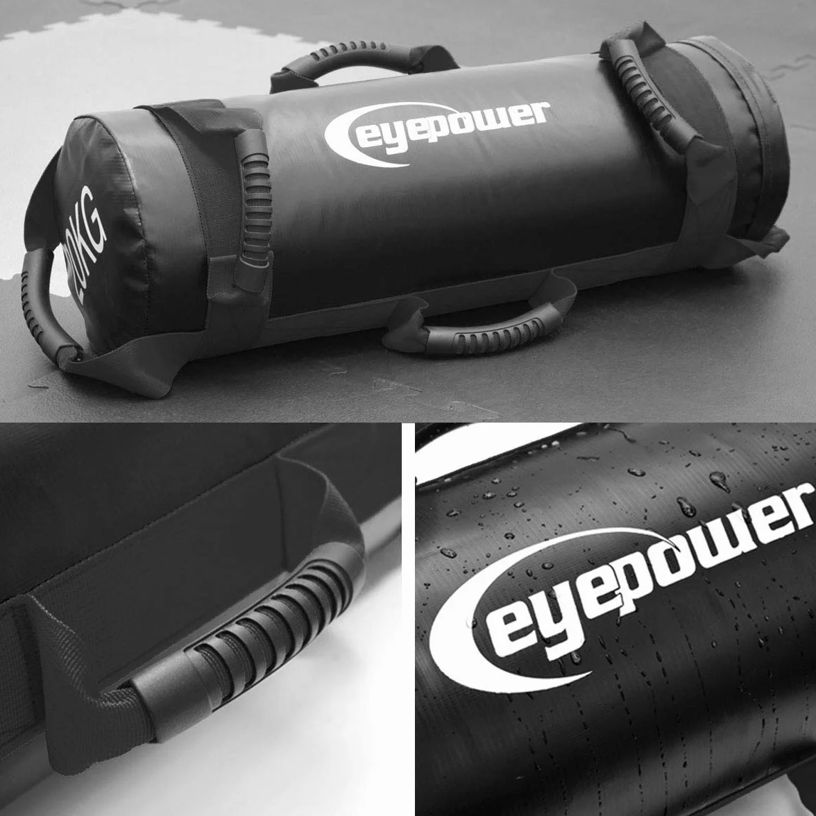 EYEPOWER Power Bag de Musculation 5-20kg 20x60cm Sandbag