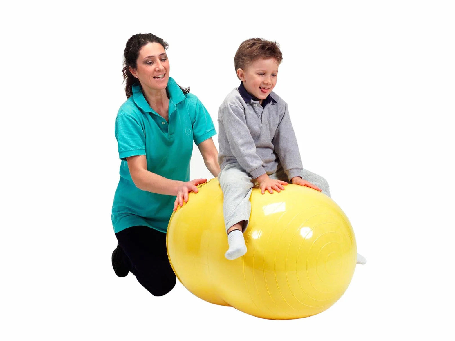 GYMNIC Physio Roll Ballon Double pour physiothérapie, exercices d'équilibre, coordination et soutien thérapeutique