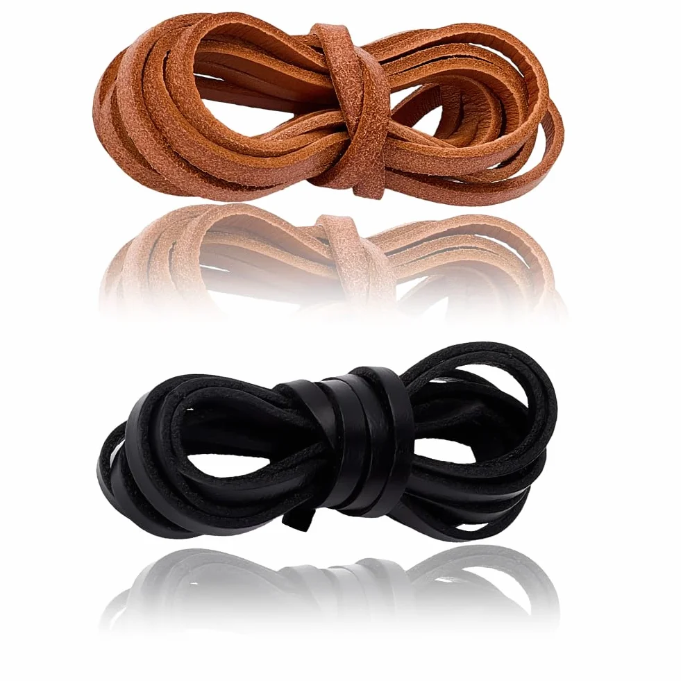 GORGECRAFT Kit de Réparation Gants de Baseball Cuir de Vache 4.4 Yard Noir Marron Aiguille Laçage Acier Inoxydable