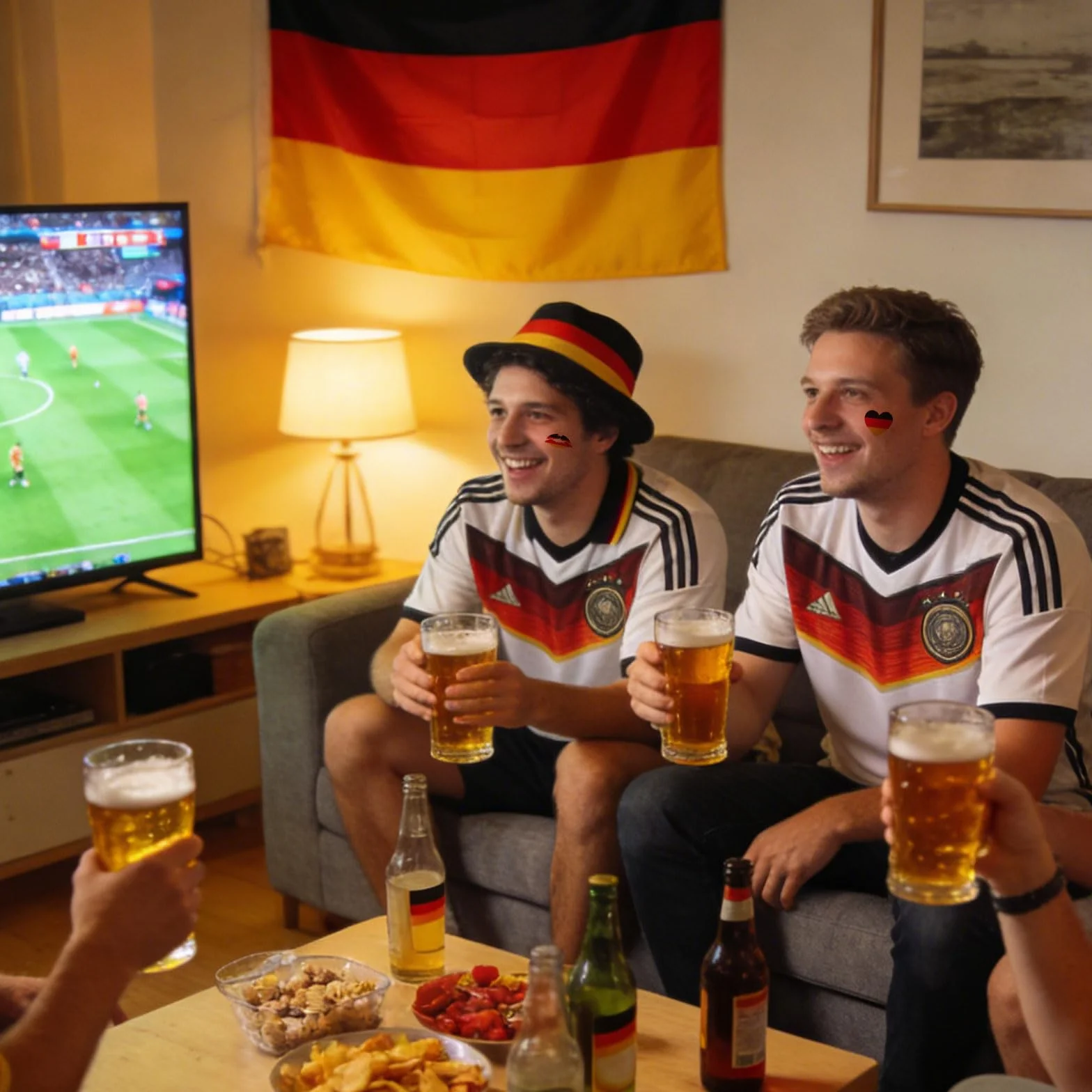 Autocollants et Tatouages Allemagne 2026, 30 pièces Autocollants Casque Football