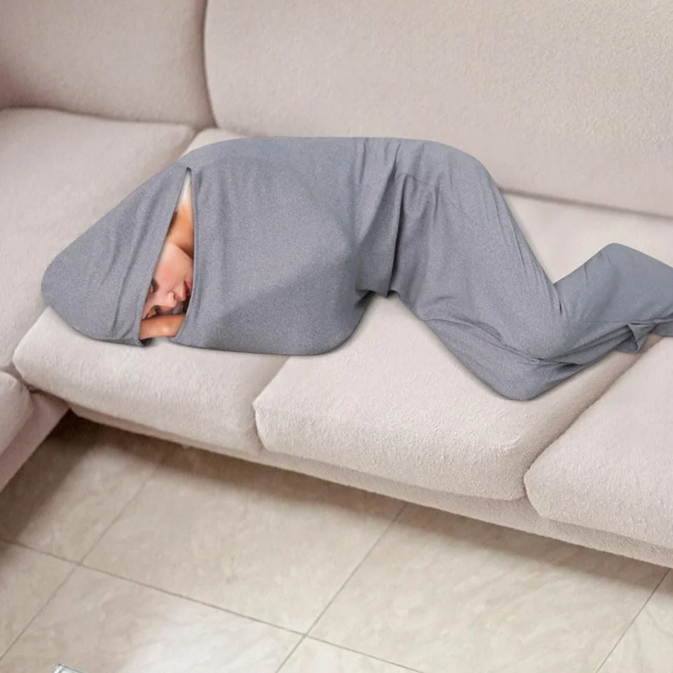 Hug Sleep Pod Couverture portable à capuche – Sac de couchage extensible pour le camping
