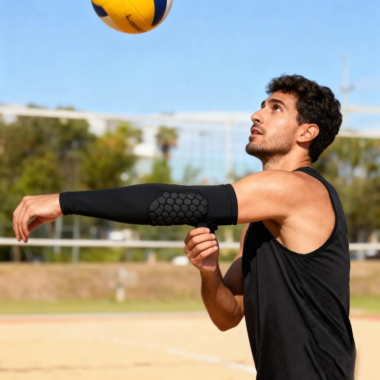 Coudières Antidérapantes avec Rembourrage pour Basketball Football Volleyball Cyclisme