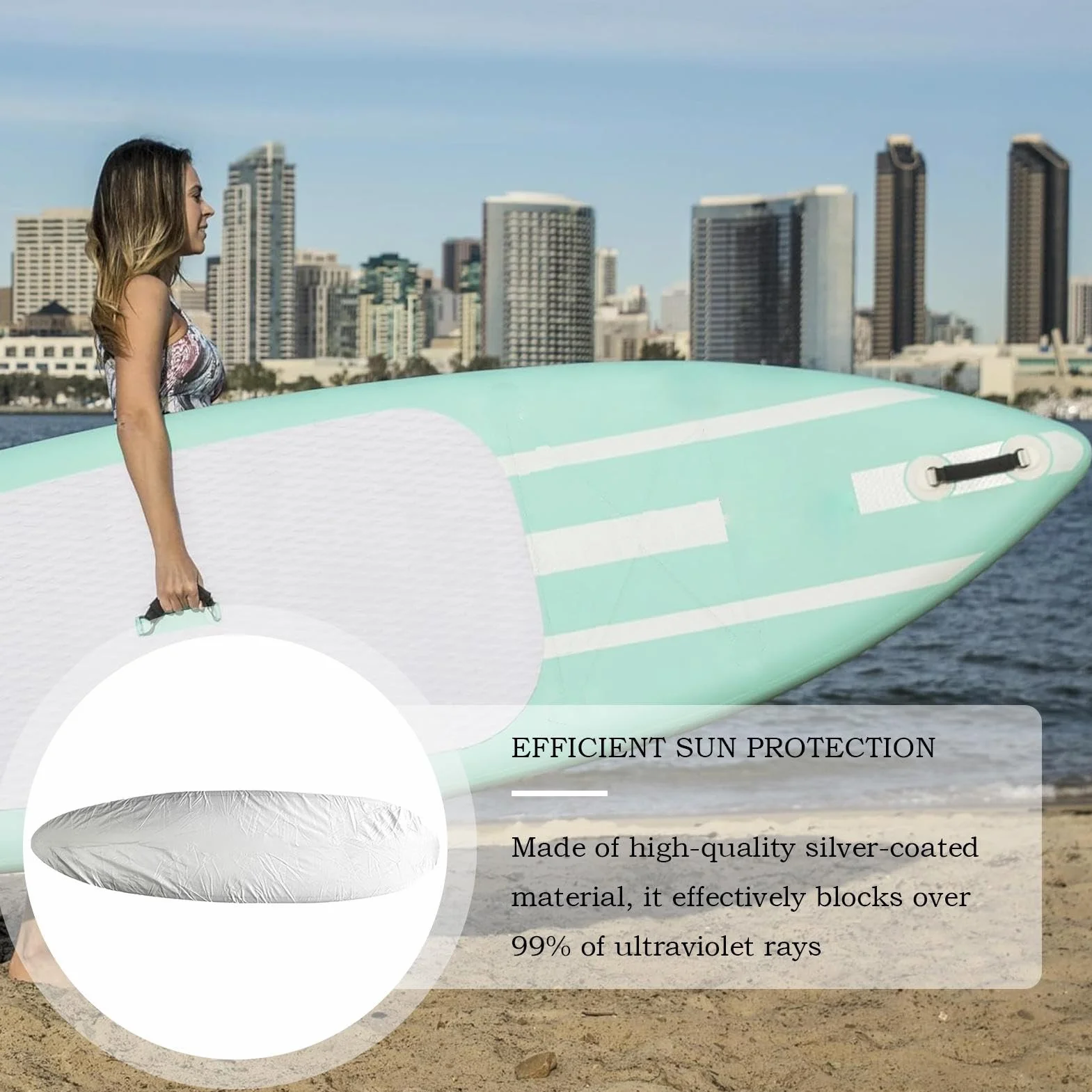 Housse De Surfboard Protection Extérieure Anti-UV Anti-Poussière pour Plage