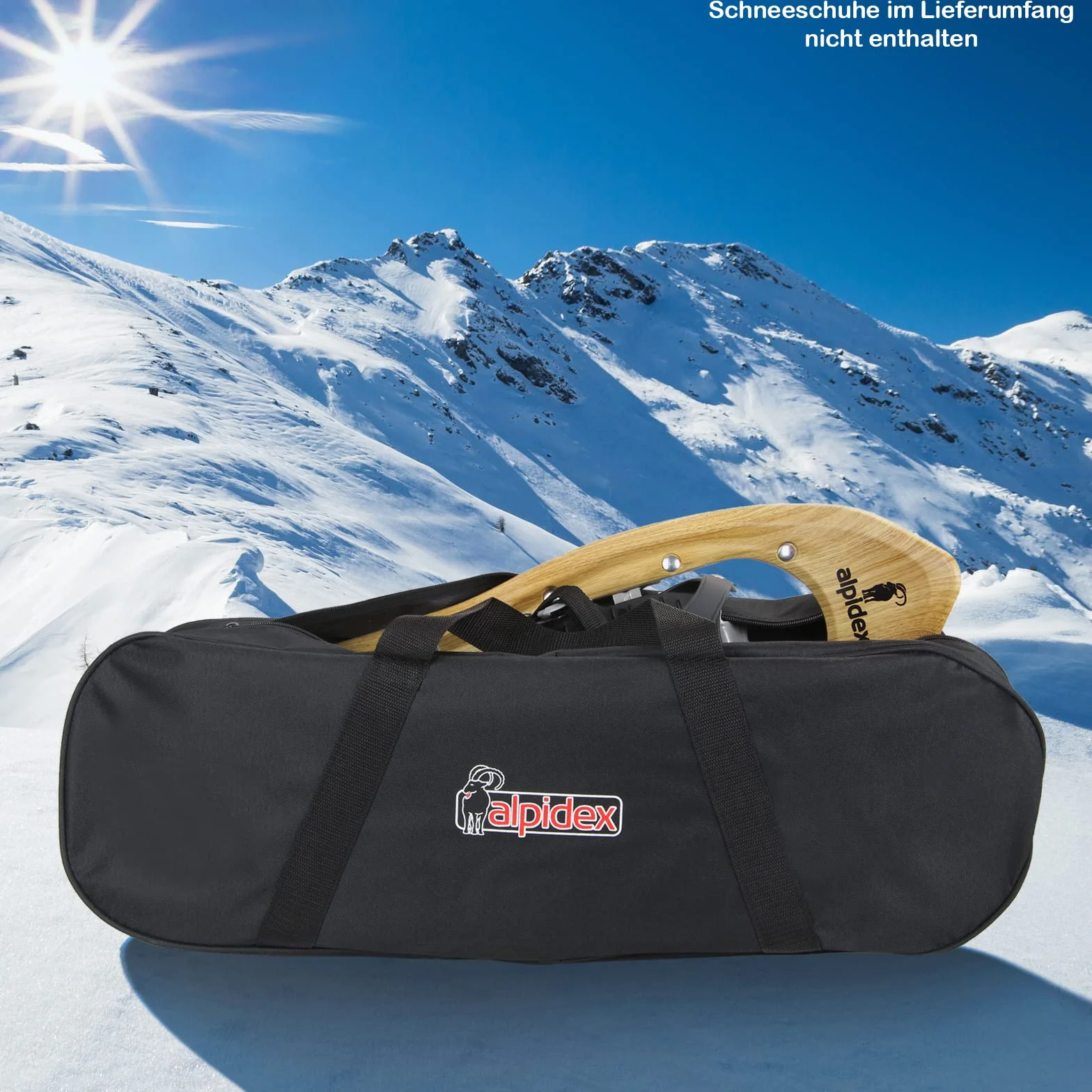 ALPIDEX Sac à Raquettes à Neige pour Raquettes 21-29 inch Cadre 57-76 cm