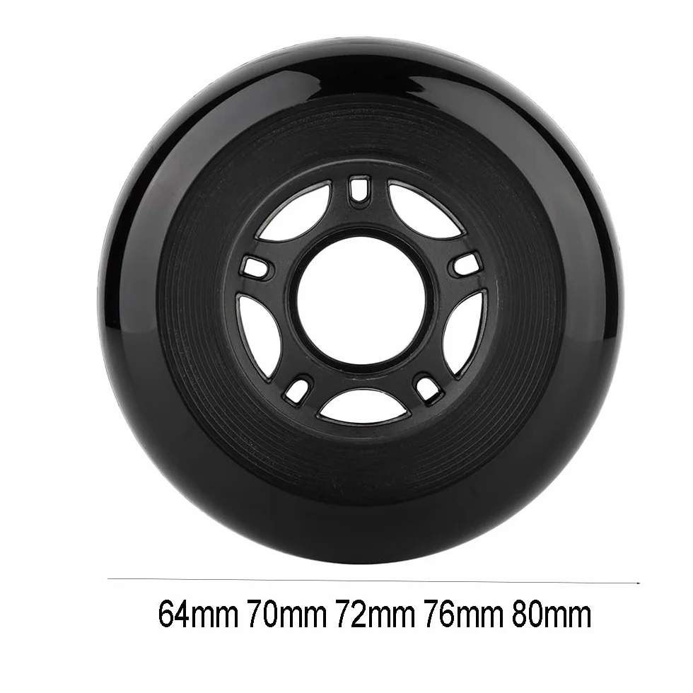 Roues de Roller Hockey 64 mm 70 mm 72 mm 76 mm 80 mm avec Roulements ABEC 9 Lot de 8