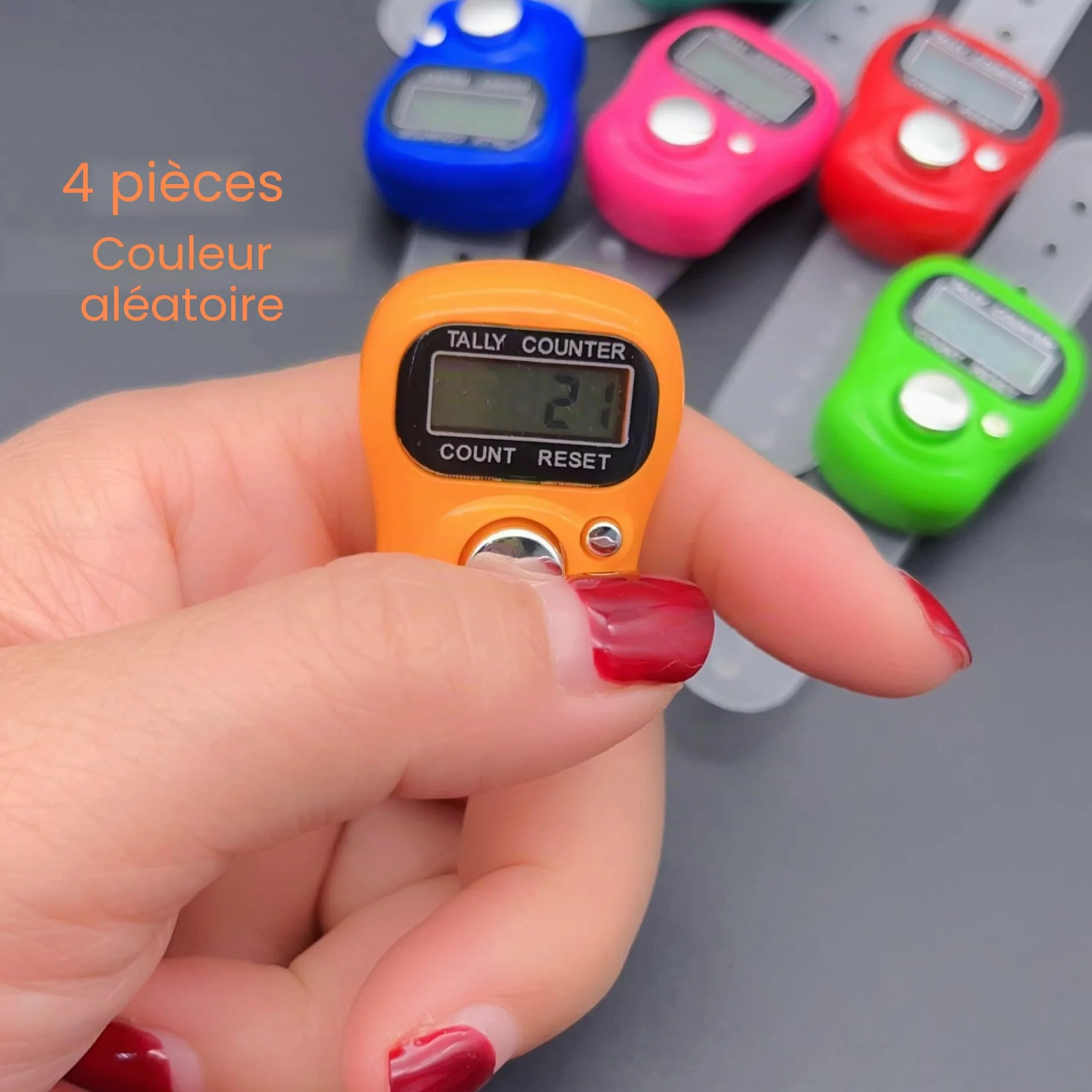 Compteur de Points numérique à clic à écran LCD pour Tricot, Anneau de comptage de Rangs de Crochet