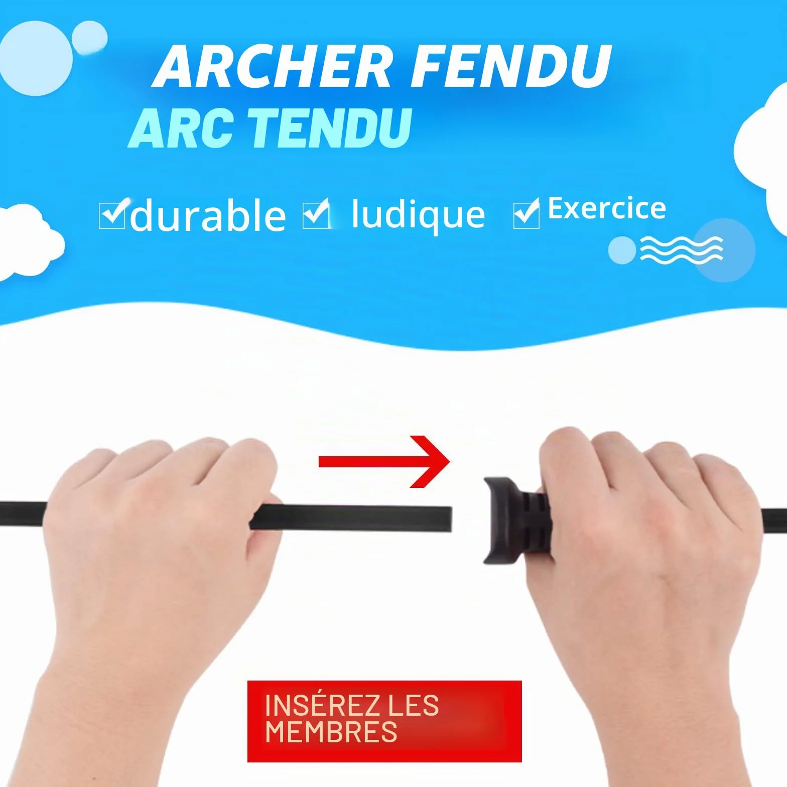 Elong Recurve Arc et Flèche Set Tir à l'arc Débutant avec 8 Flèches, Protège-bras, Carquois