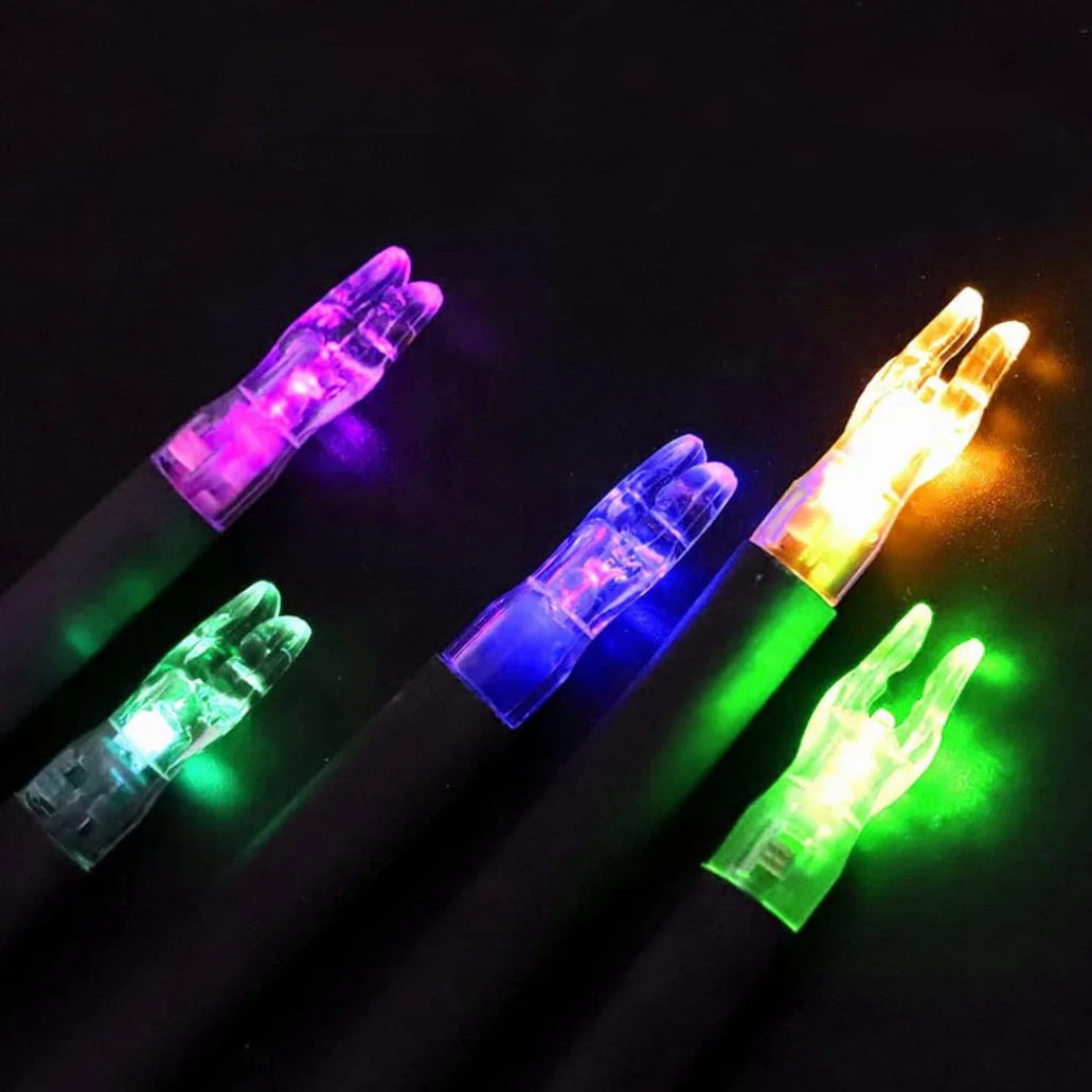 Encoches Lumineuses LED pour Flèches Lot de 12 Plastique Archerie