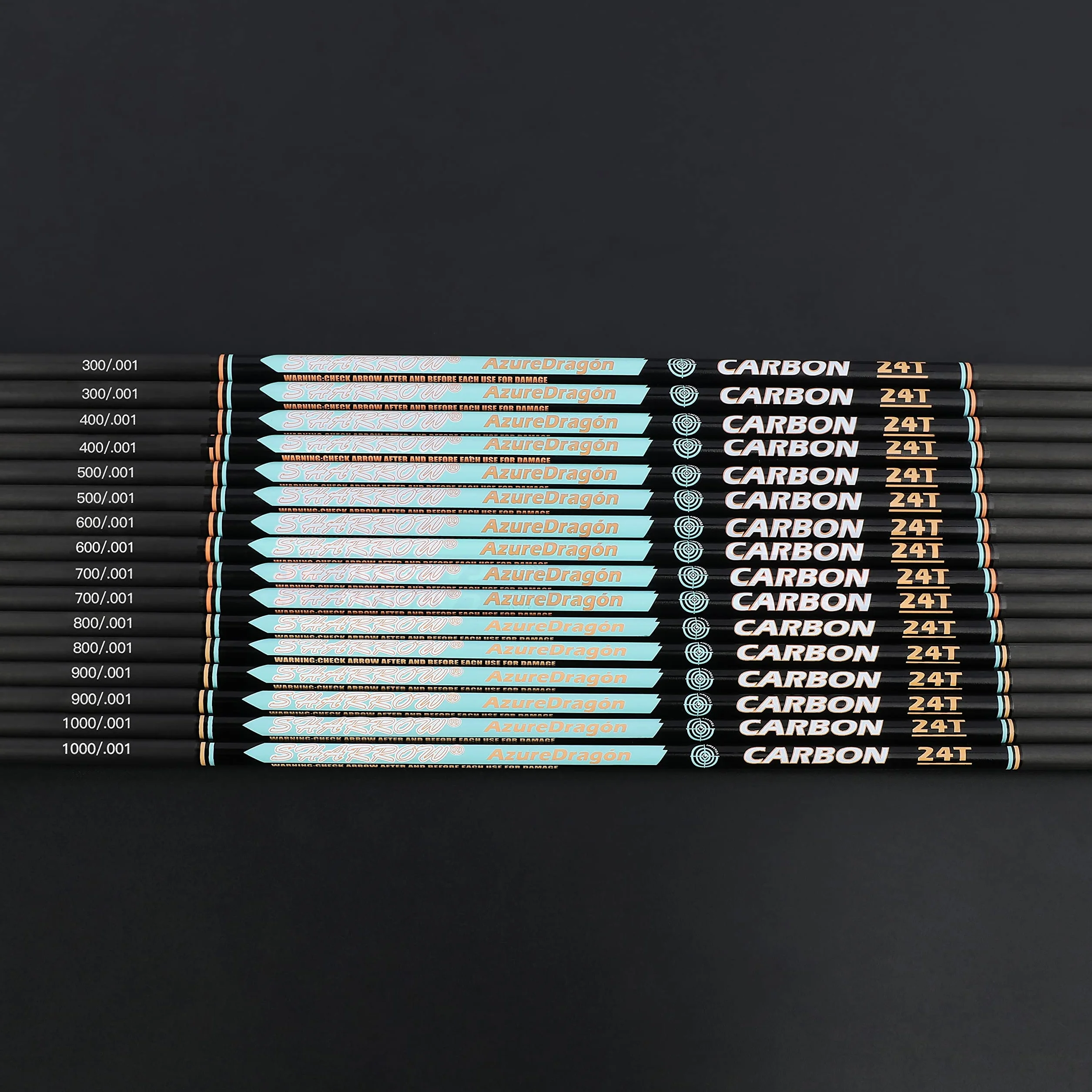 Arbres de Flèches en Carbone 32" ID 4.2mm Spine 300-1000 pour Tir à l'Arc à Poulies Arc Recourbé Chasse DIY 6/12 Paquet