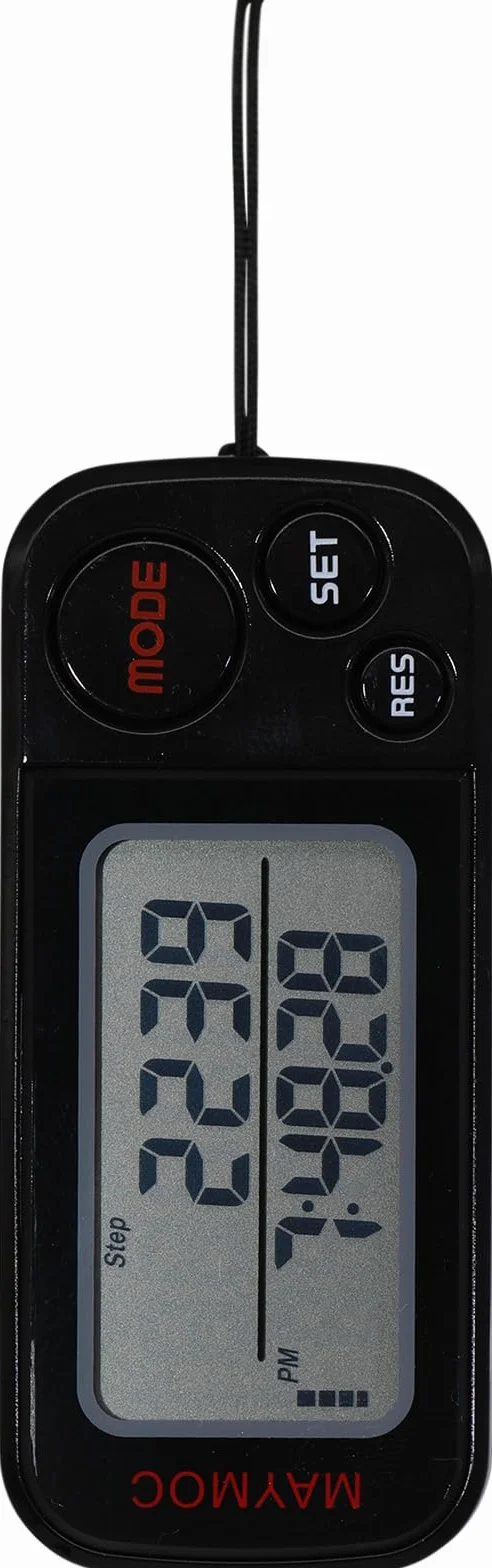 Podomètre de Marche 3D avec Clip et Sangle, 30 Jours Mémoire, Compteur de Pas Précis, Distance Miles/km, Calories, Objectif Quotidien, Temps d'Exercice