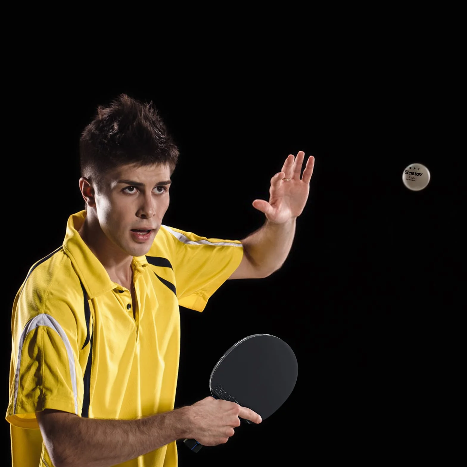 Senston Raquette ping Pong Professionnel, 2 Raquettes de Tennis de Table et 3 balles