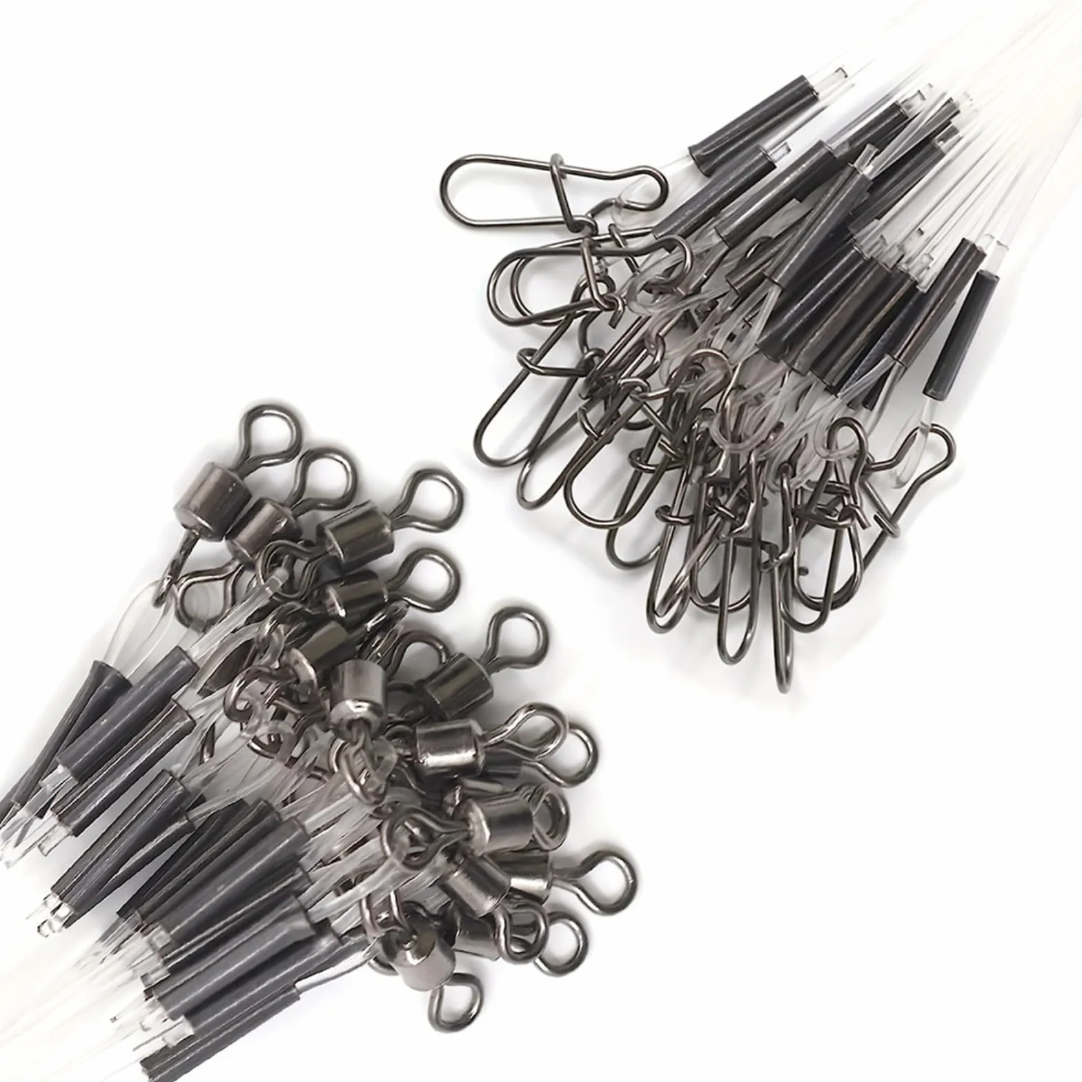 Fluorocarbone Ligne de pêche 7-18 kg Rouleau Pivotant Fastlock Haute Résistance 10 pièces