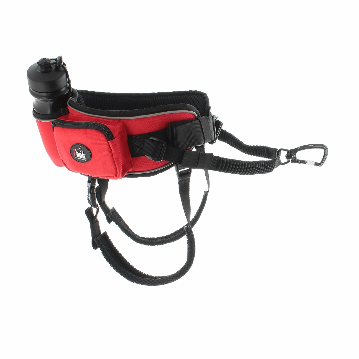Baudrier Canicross Confort Trek I-DOG Taille Unique Rouge