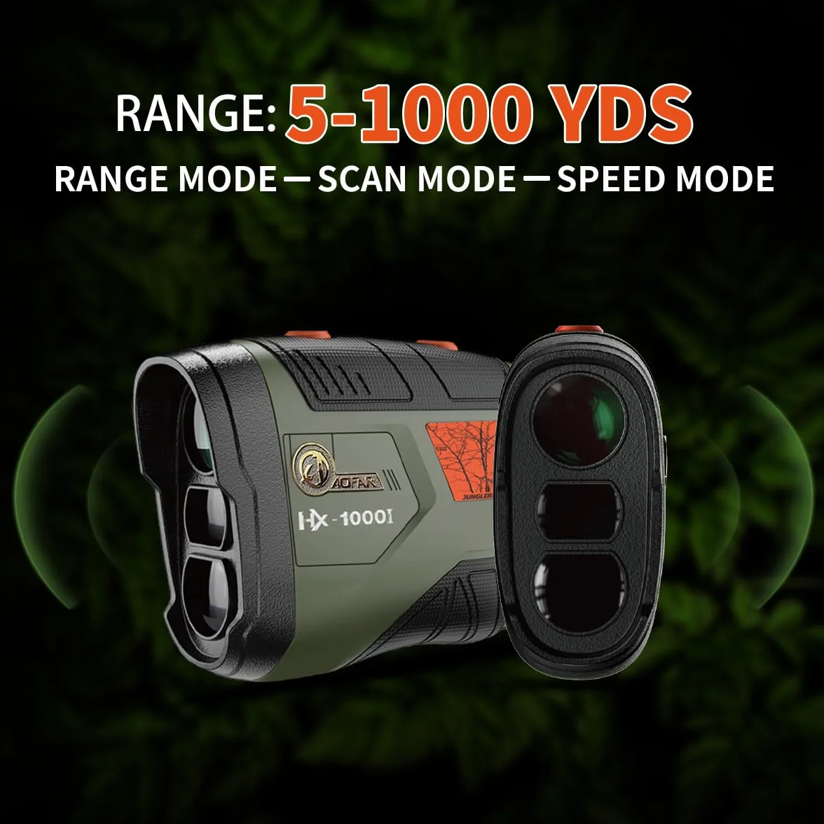 Télémètre de Chasse AOFAR HX-1000I 1000 Yards avec Angle et Distance Horizontale, Mode Portée Balayage Vitesse Étanche