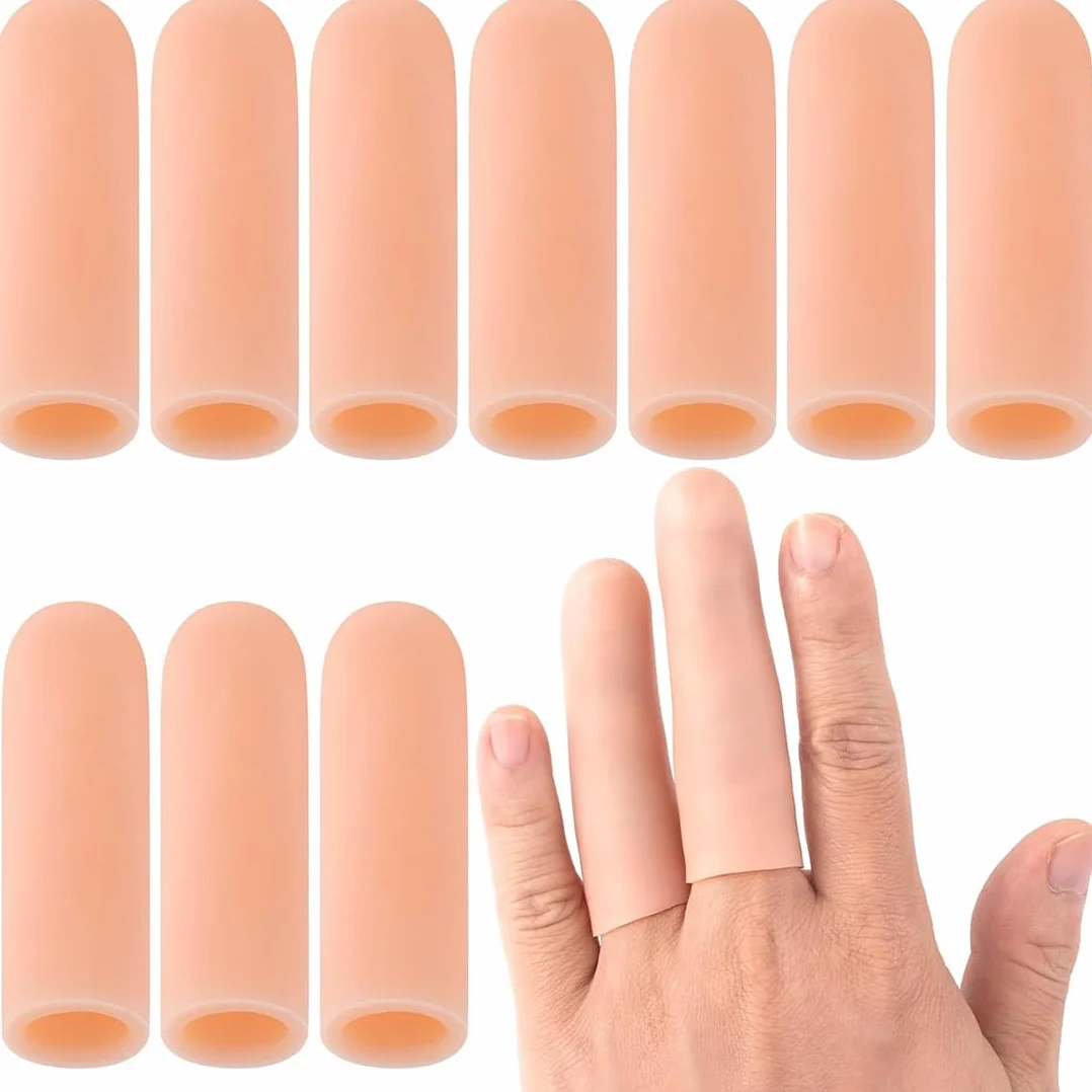 Doigtiers de Gel en Silicone - Protège-Doigts pour Eczéma, Fissures et Blessures - Protection et Soutien des Doigts