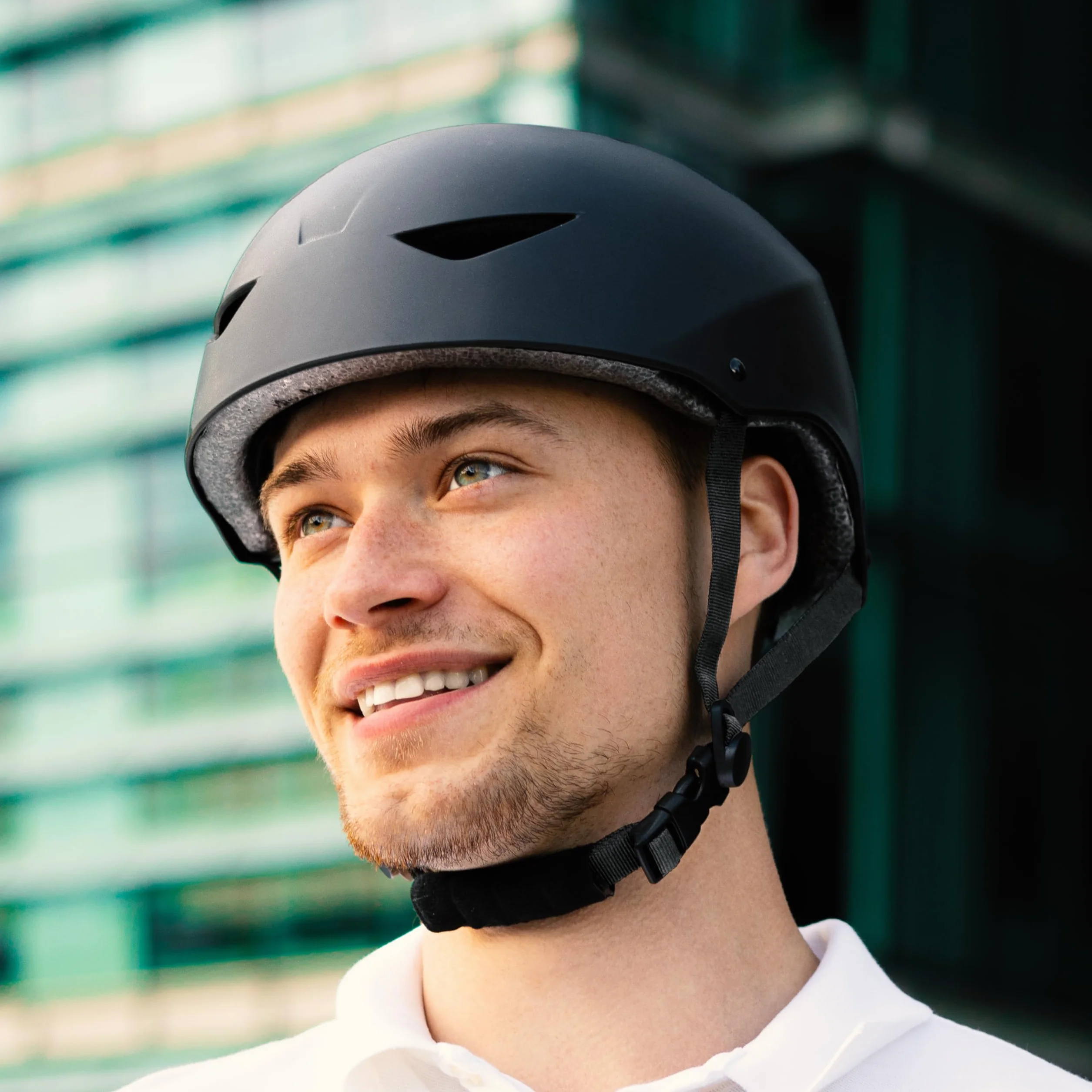 Casque Bol Certifié EPI pour Skate Vélo & Trottinette Electrique Clip de Serrage Ajustable Sangles en Nylon Gris Taille L
