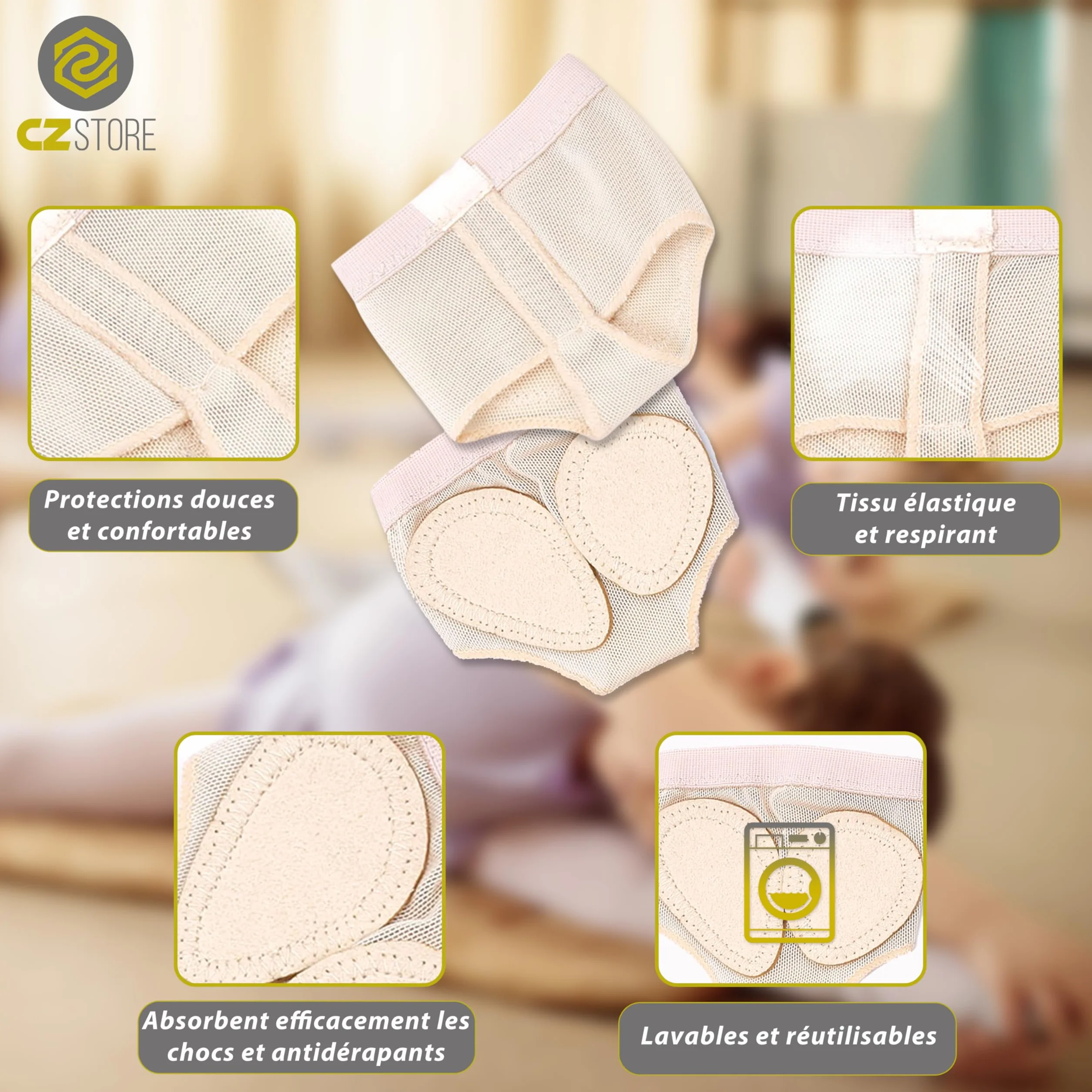 Pedilles Danse Antidérapant Coussinet Pied pour Ballet Classique Yoga Gym Modern Jazz Protection Ballerine
