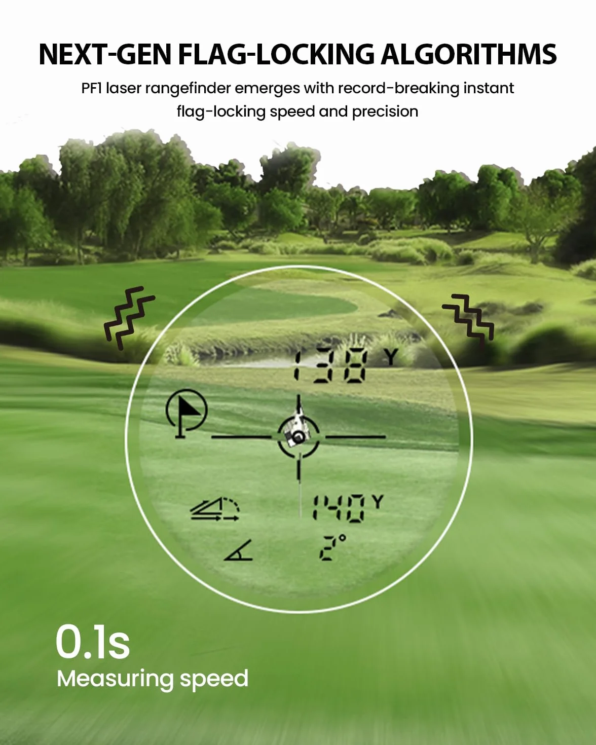 Télémètre Laser Golf IP65 Étanche 1000 Yards Rechargeable Haut de Gamme