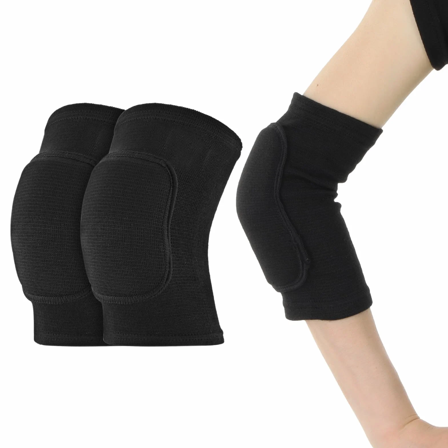 Coudières pour enfants rembourrage éponge épaisse coton extensible sport danse volley-ball basket-ball cyclisme