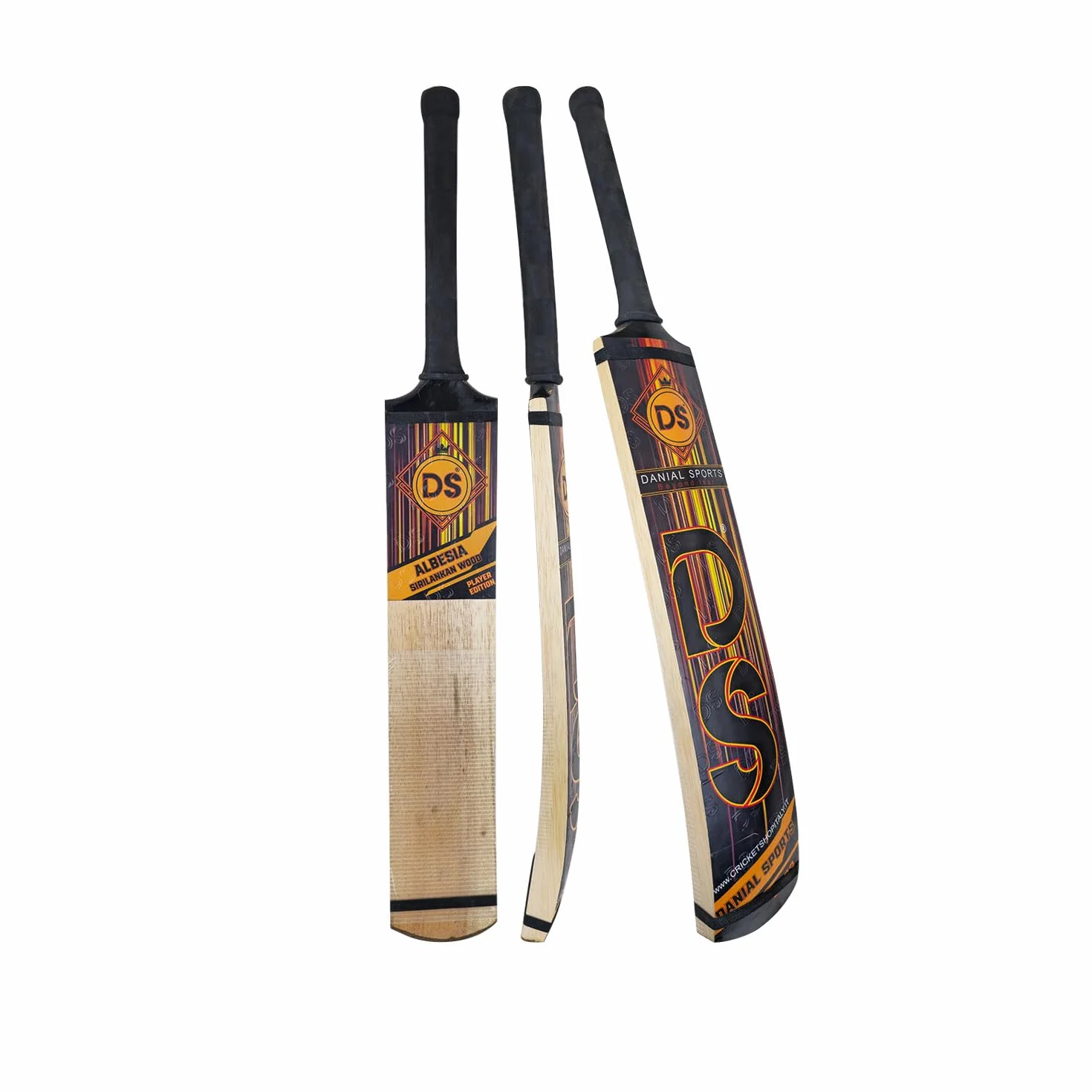 DANIAL SPORTS BEYOND FEAR Sirilankan Tape Ball Cricket Bat