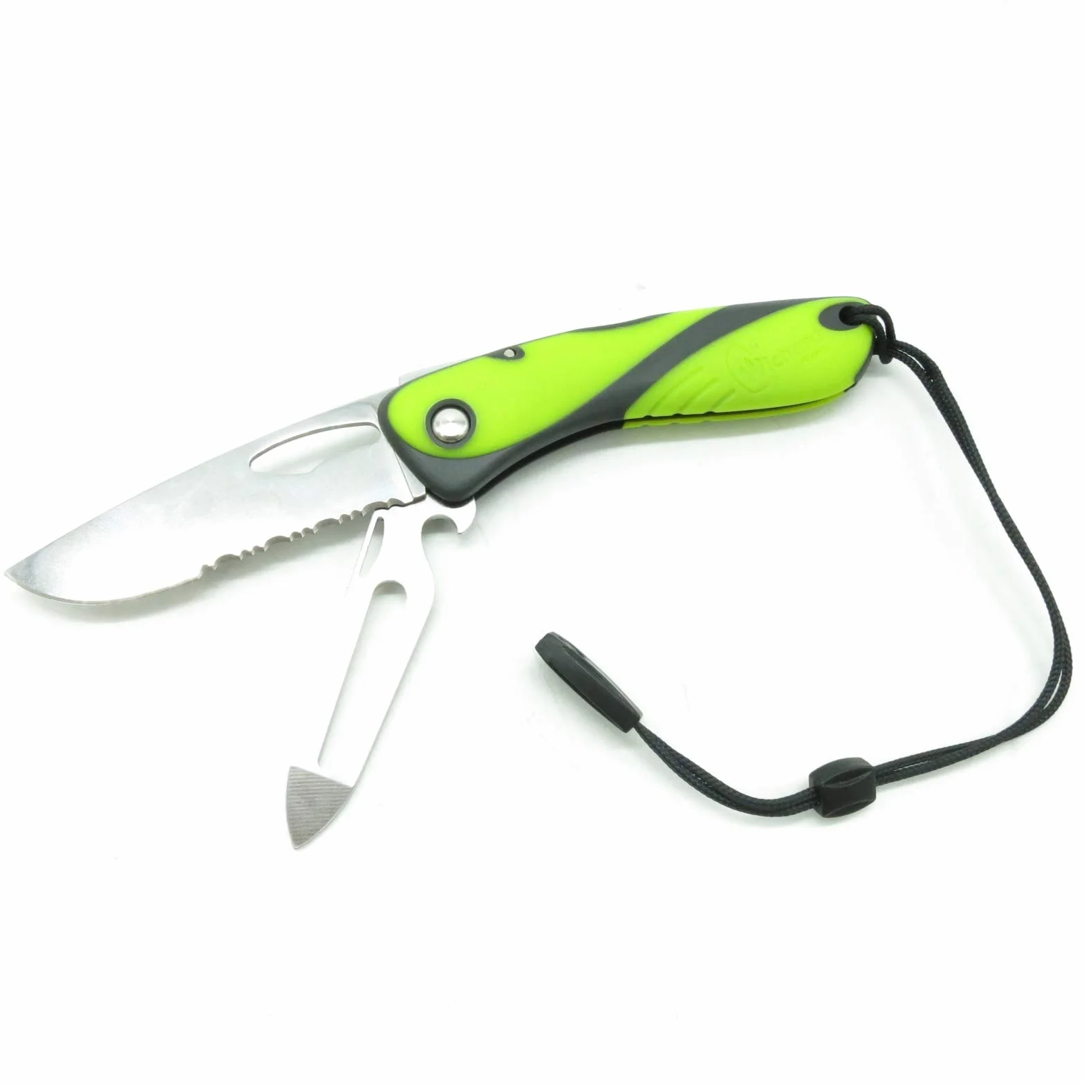 KNIFE OFFSHORE SHACKL KEY SPIKE FLUO BLK