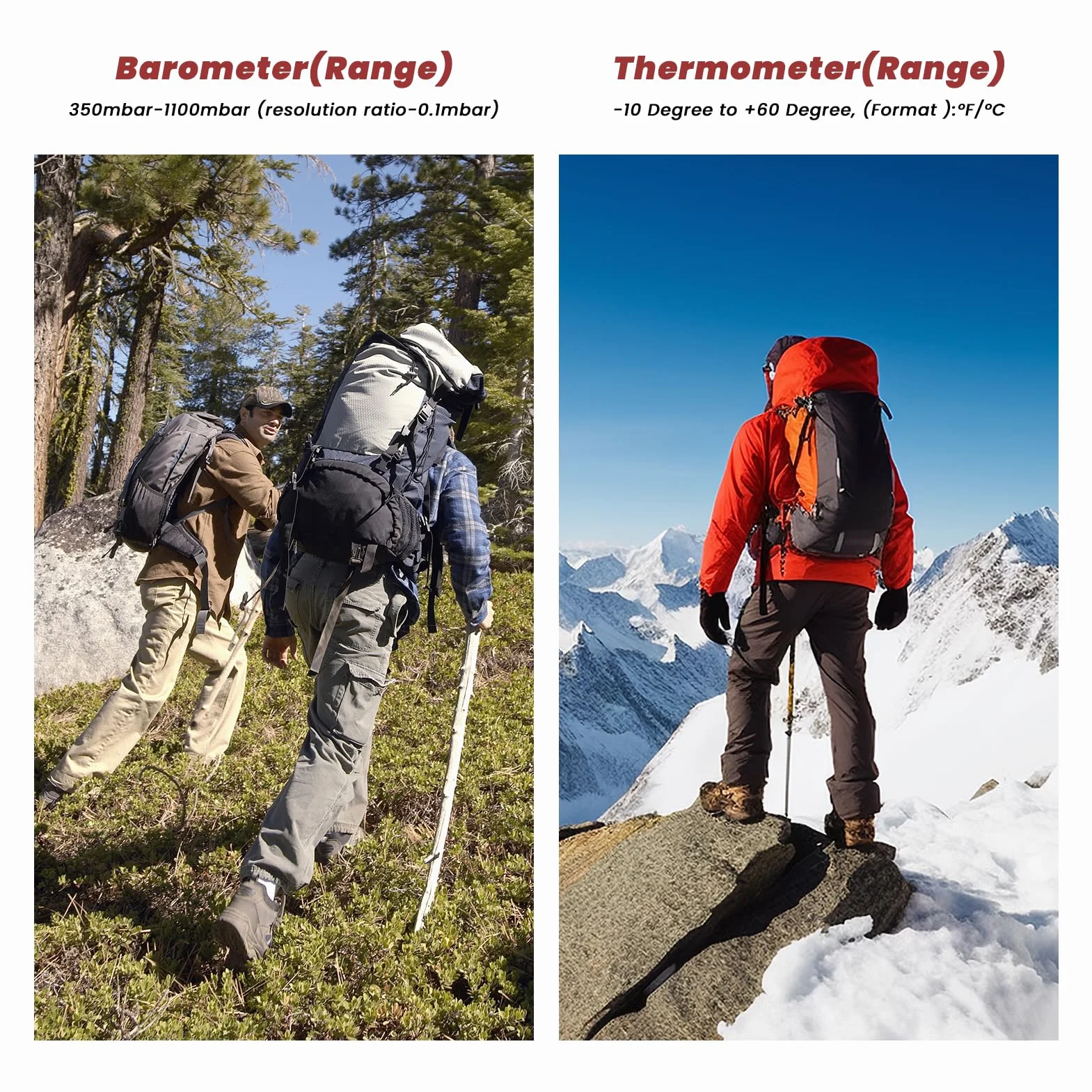 Boussole Numérique GPS Portable Navigation pour Randonnée en Plein Air