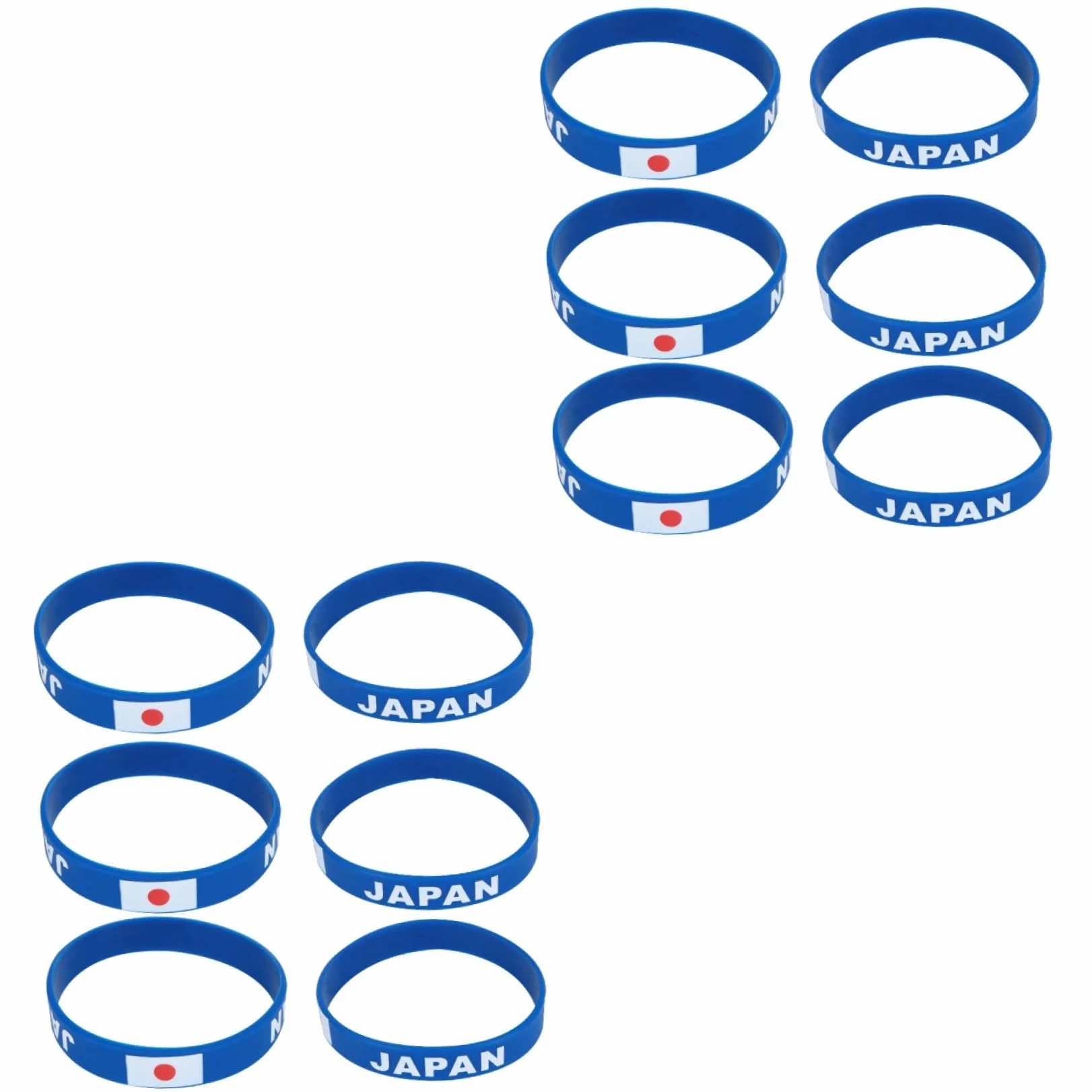 HANABASS 12 Pièces Bracelet Drapeau National Japon Sport Compétition
