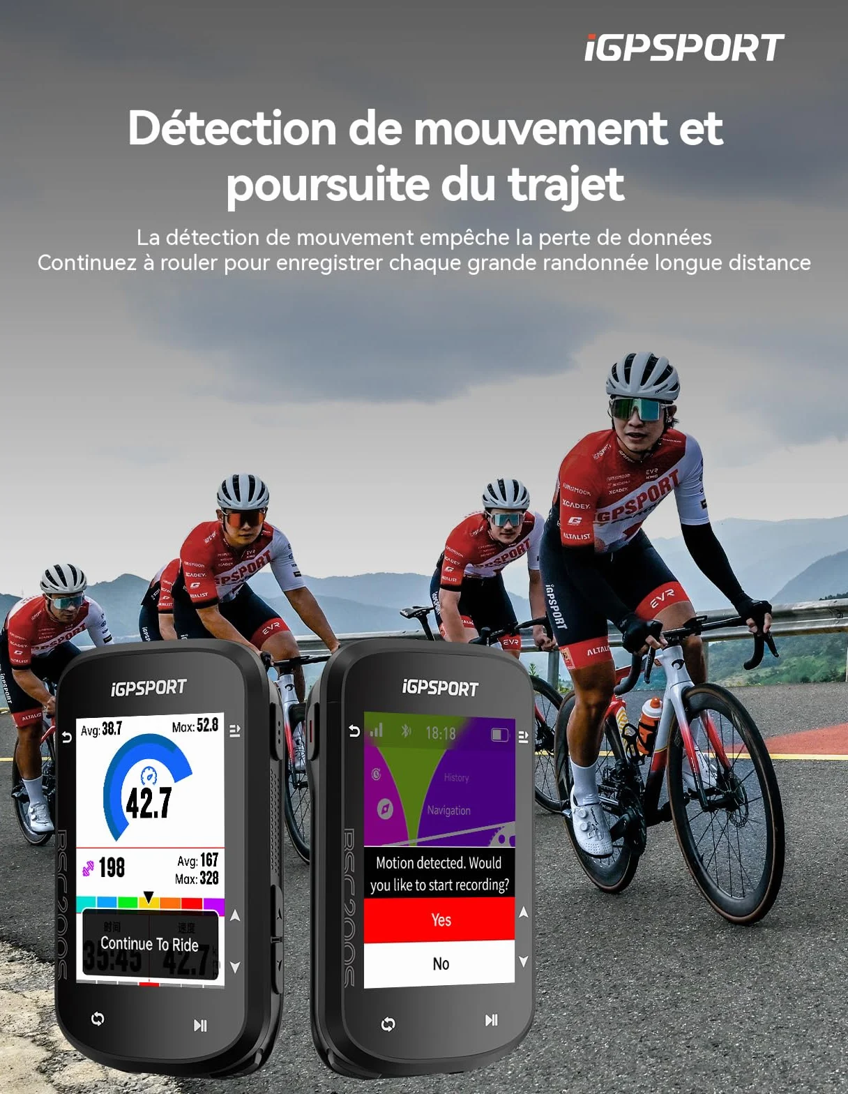 iGPSPORT BSC200S Compteur Velo GPS sans Fil 2.4" Écran Couleur Navigation Routière 100 Données