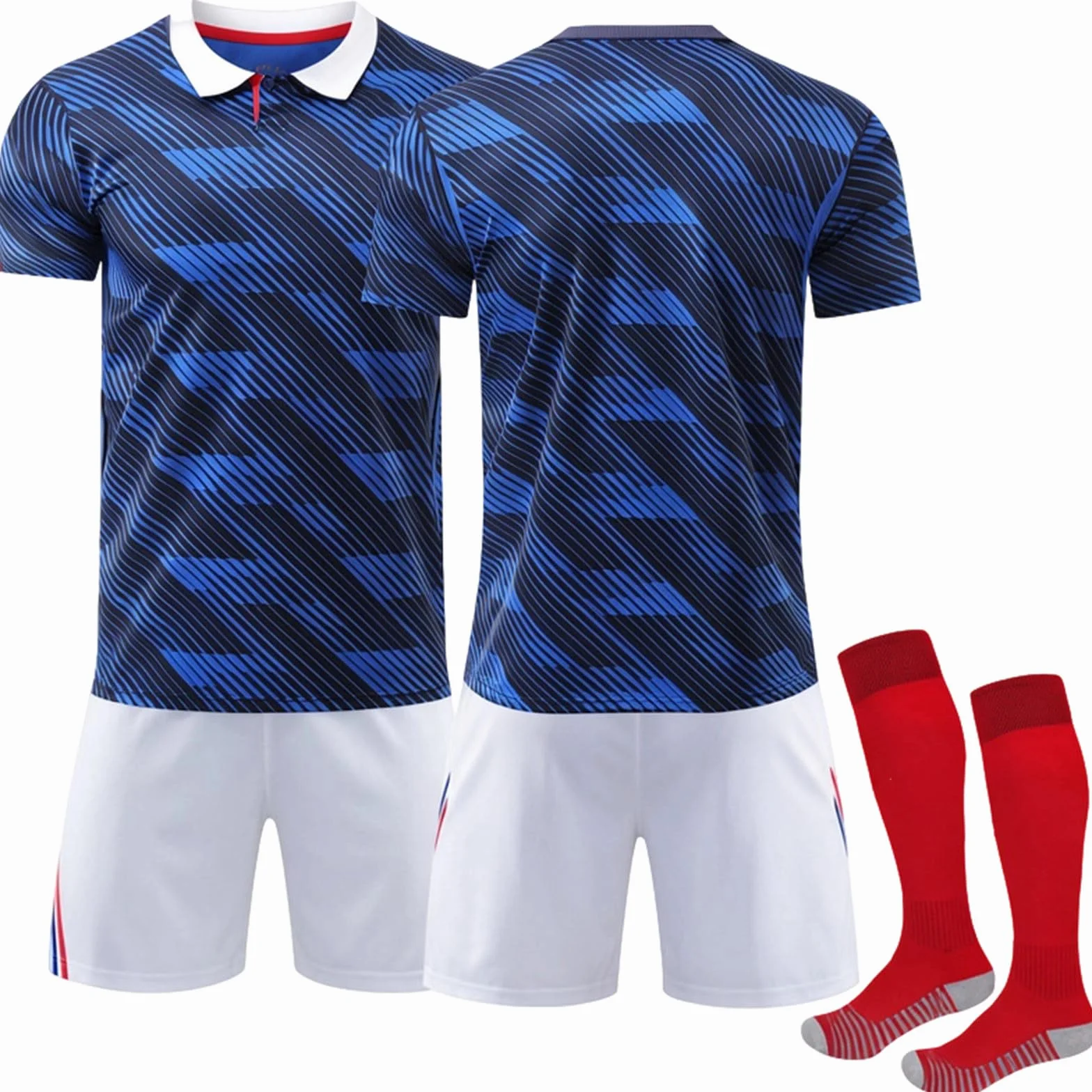 Maillot de Foot Personnalisé Adulte Enfant 3 Pièces T-Shirt Short Chaussette Domicile Extérieur 2026