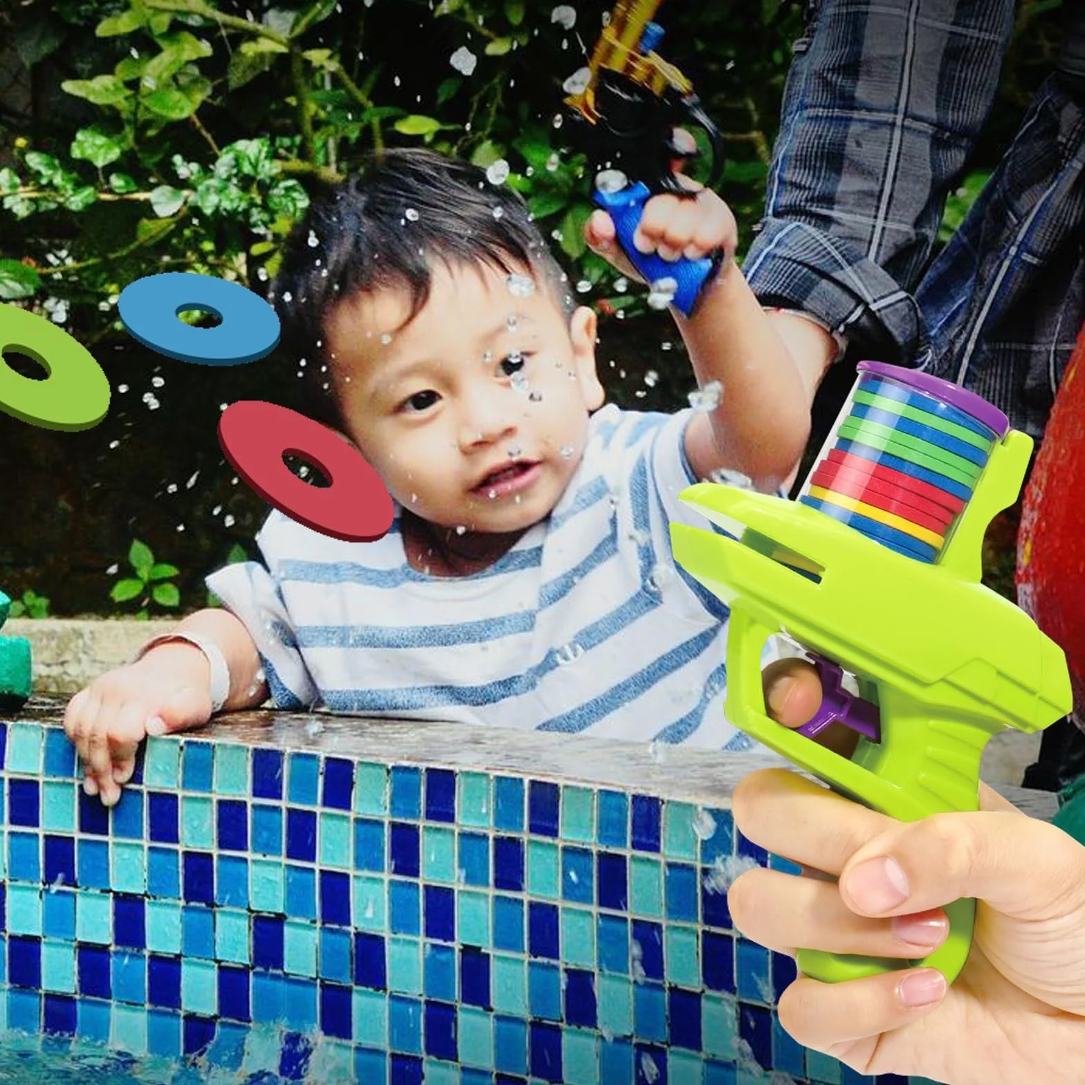 Lanceurs de Frisbee en Mousse, Jouets de Lancement pour Disques, Cadeaux d'Anniversaire ou de Pâques pour Jeux en Plein Air