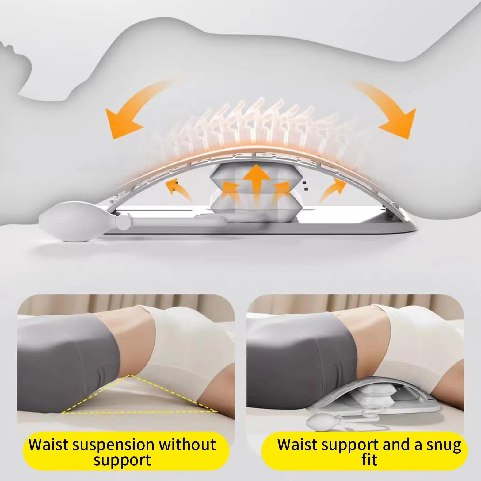 Étire-Dos Planche de soutien et d'étirement pour le haut du dos Correcteur de massage