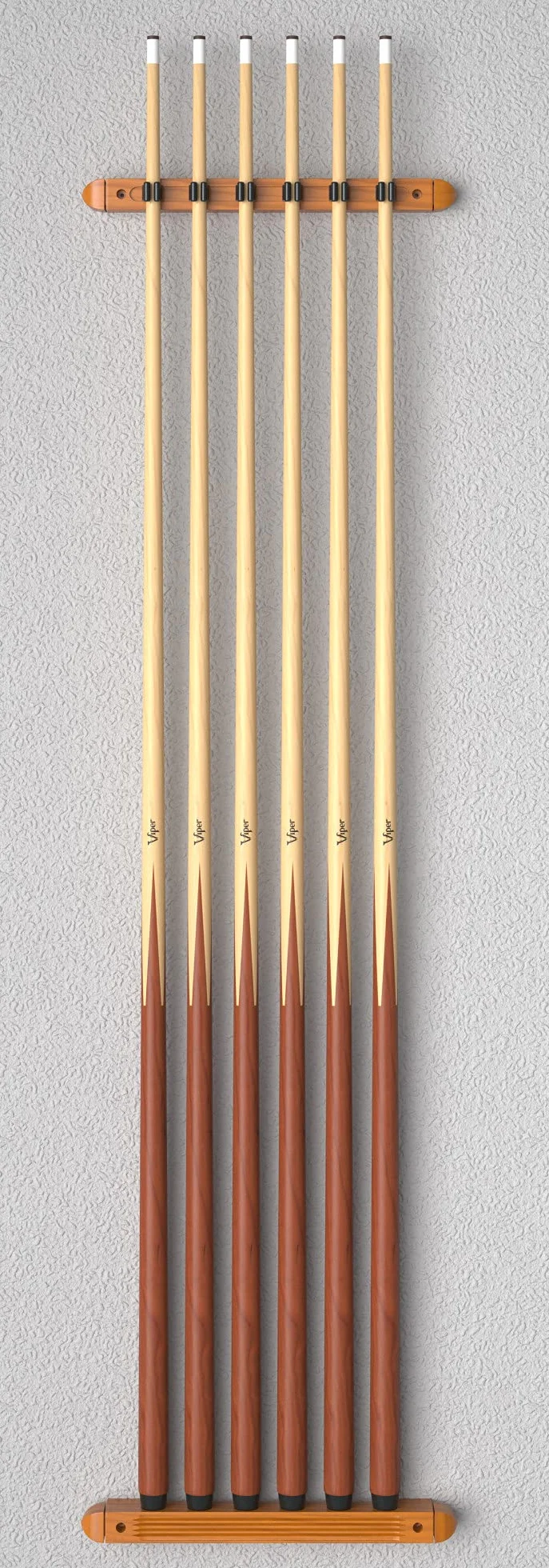 Fat Cat Lot de 2 porte-queues de billard mural en bois dur