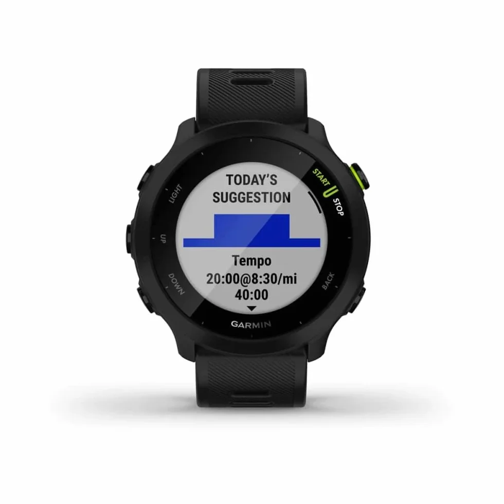 Garmin Forerunner 55 Montre GPS Running avec Cardio au Poignet Noir 42 mm