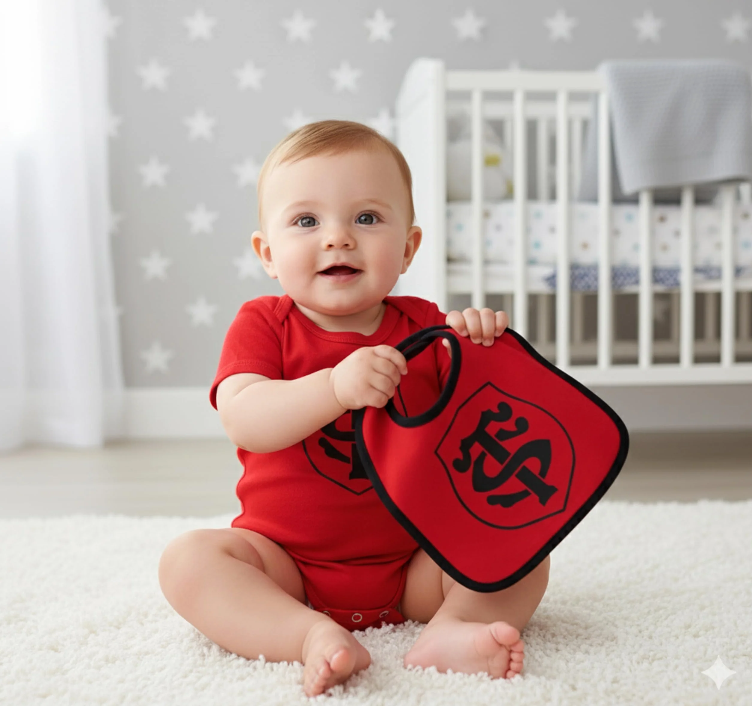 STADE TOULOUSAIN Body Bavoir bébé Toulouse Collection Officielle Rugby