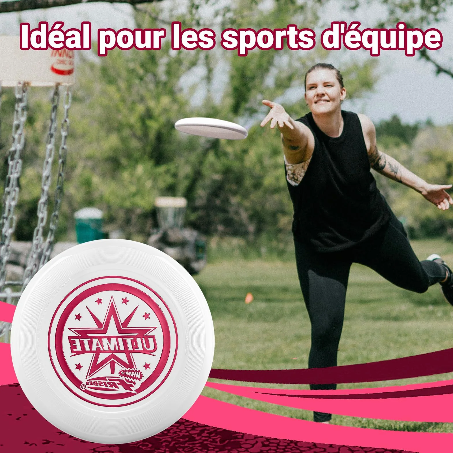Frisbee Disque Volant Officiel Ultimate 175 g 27,4 cm Entraînement Professionnel Plein air