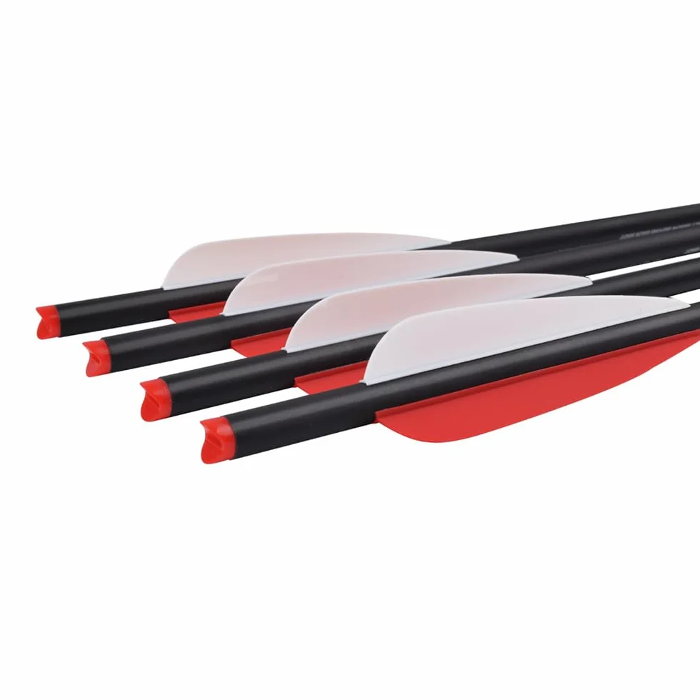 Lot de 12 vis d'arbalète en carbone 45,4 cm 55,6 cm pour chasse tir à l'arc