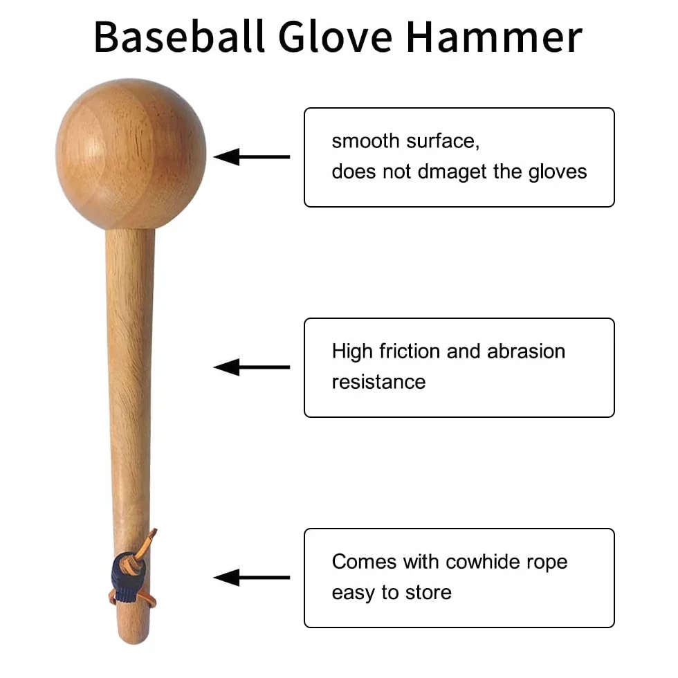 Marteau de Baseball en Forme de Balle Résistant au Frottement pour Casser les Gants