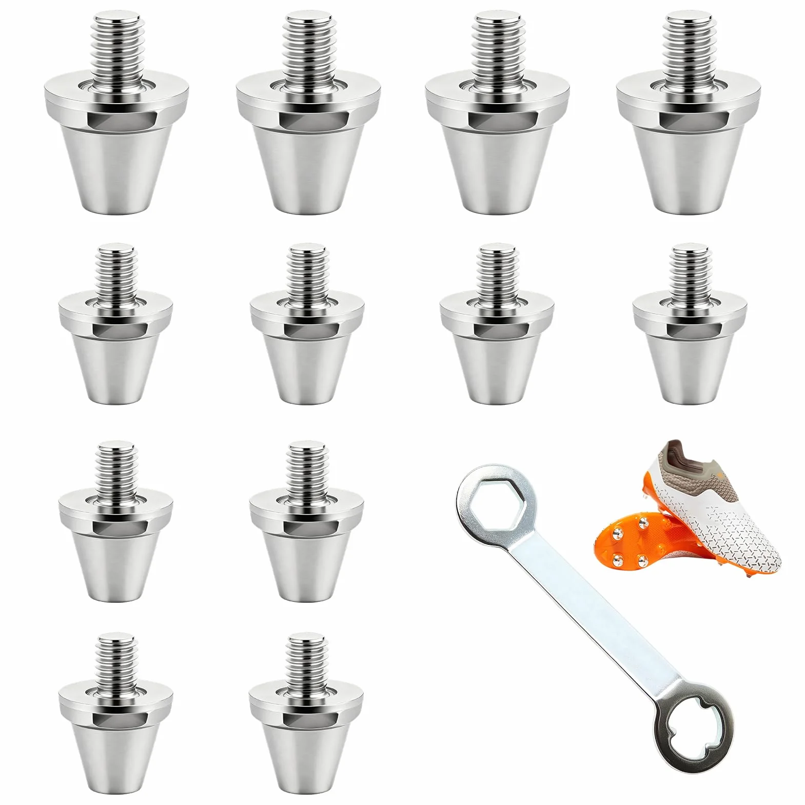 Crampons de Football en Aluminium 11 mm 13 mm 2 Tailles