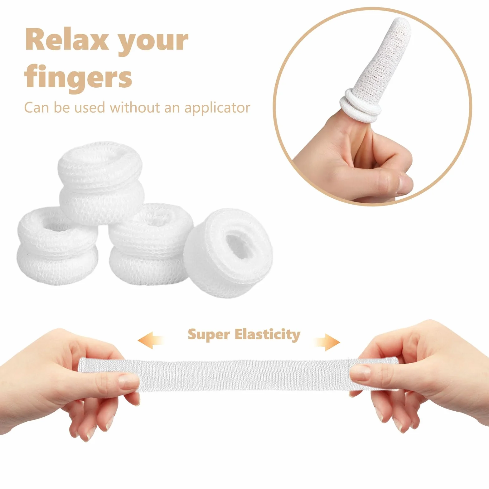 Pansement Doigts 15 Pcs, Bandage Tubulaire Doigt Extensible Respirant pour Protection Doigts Blessé
