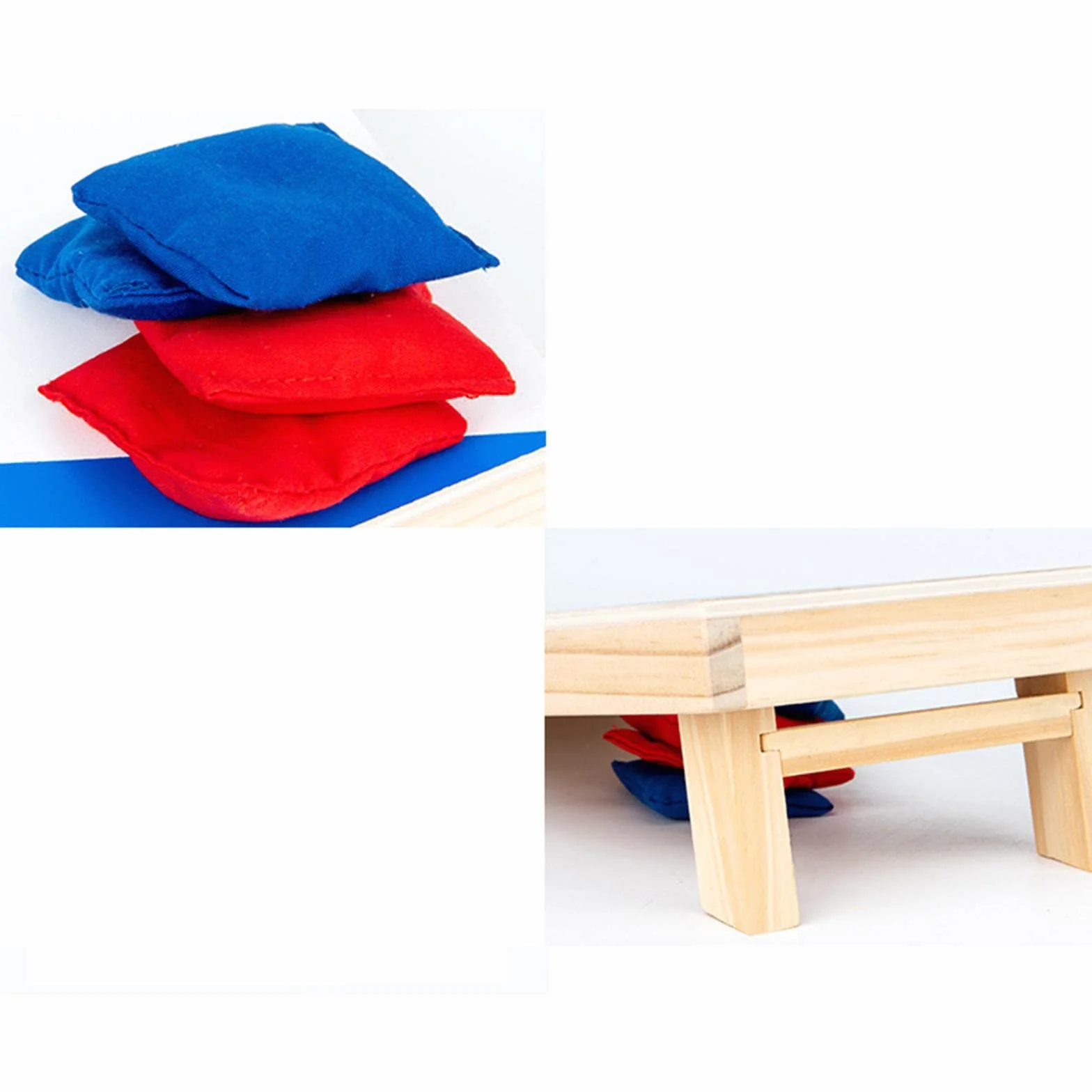 Jeu de Lancer de Sacs de Sable Classique Cornhole Intérieur Extérieur