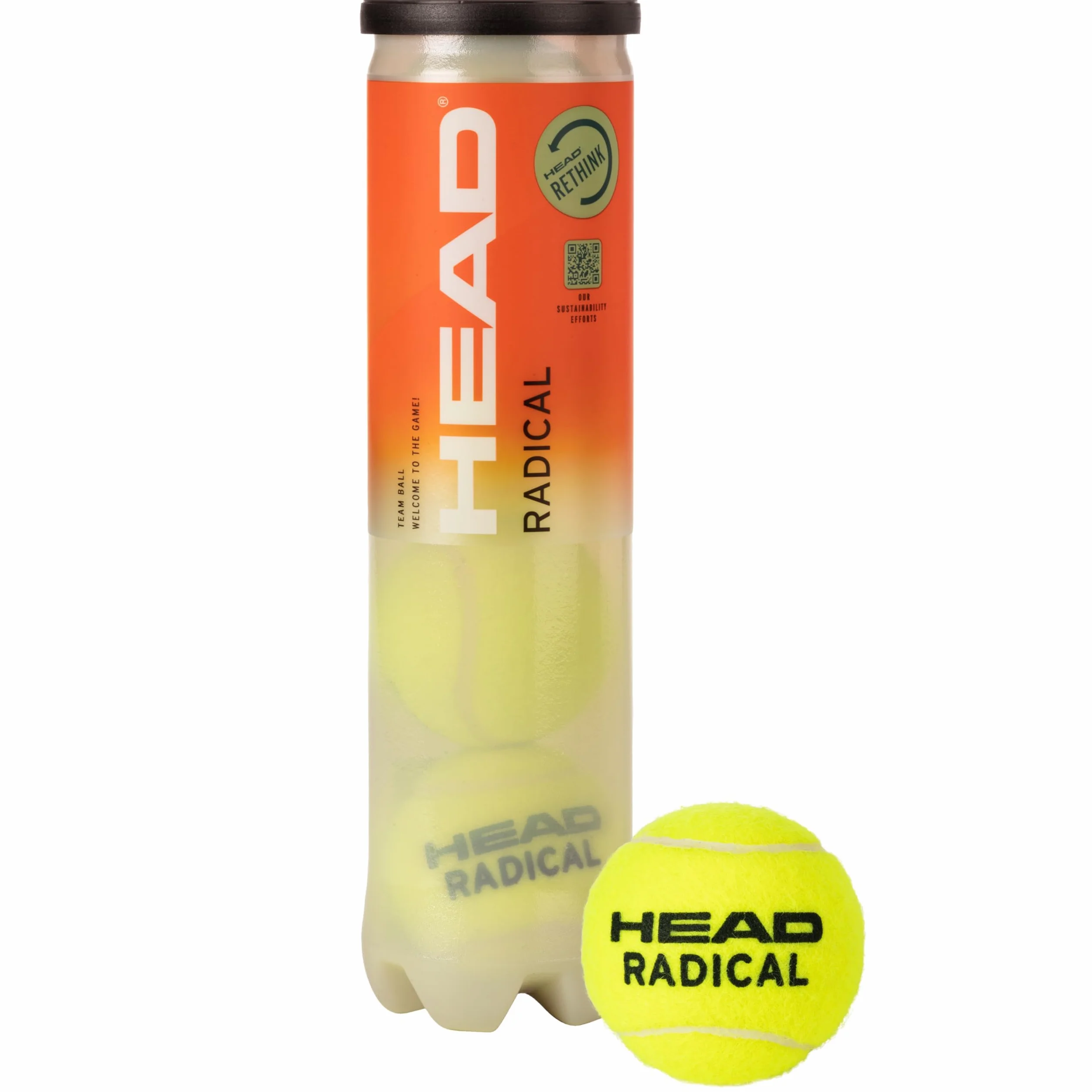 Head Radical Balles de Tennis Lot de 3 Boites de 4 Balles
