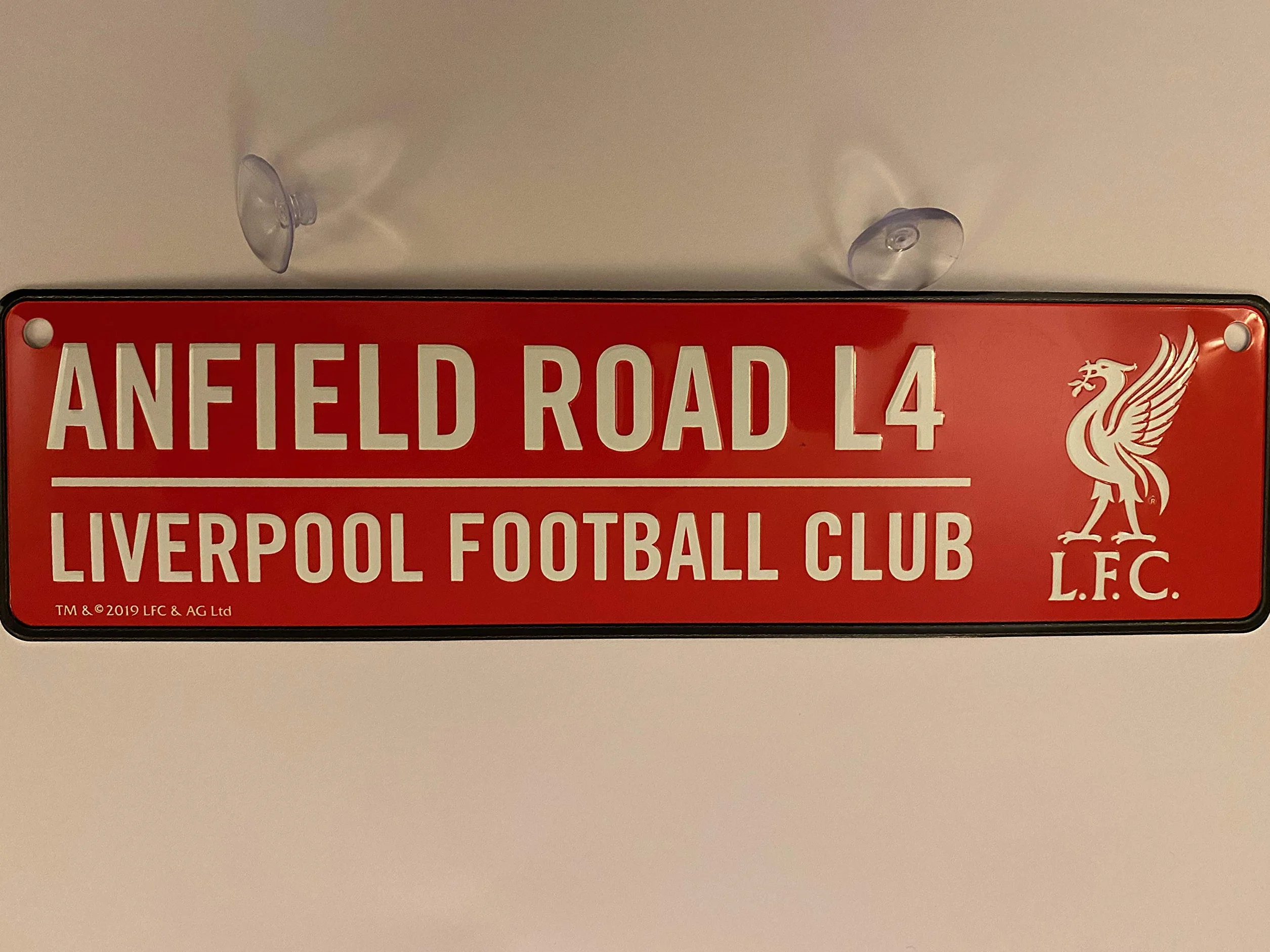 Liverpool Football Club Mini plaque de rue Rouge