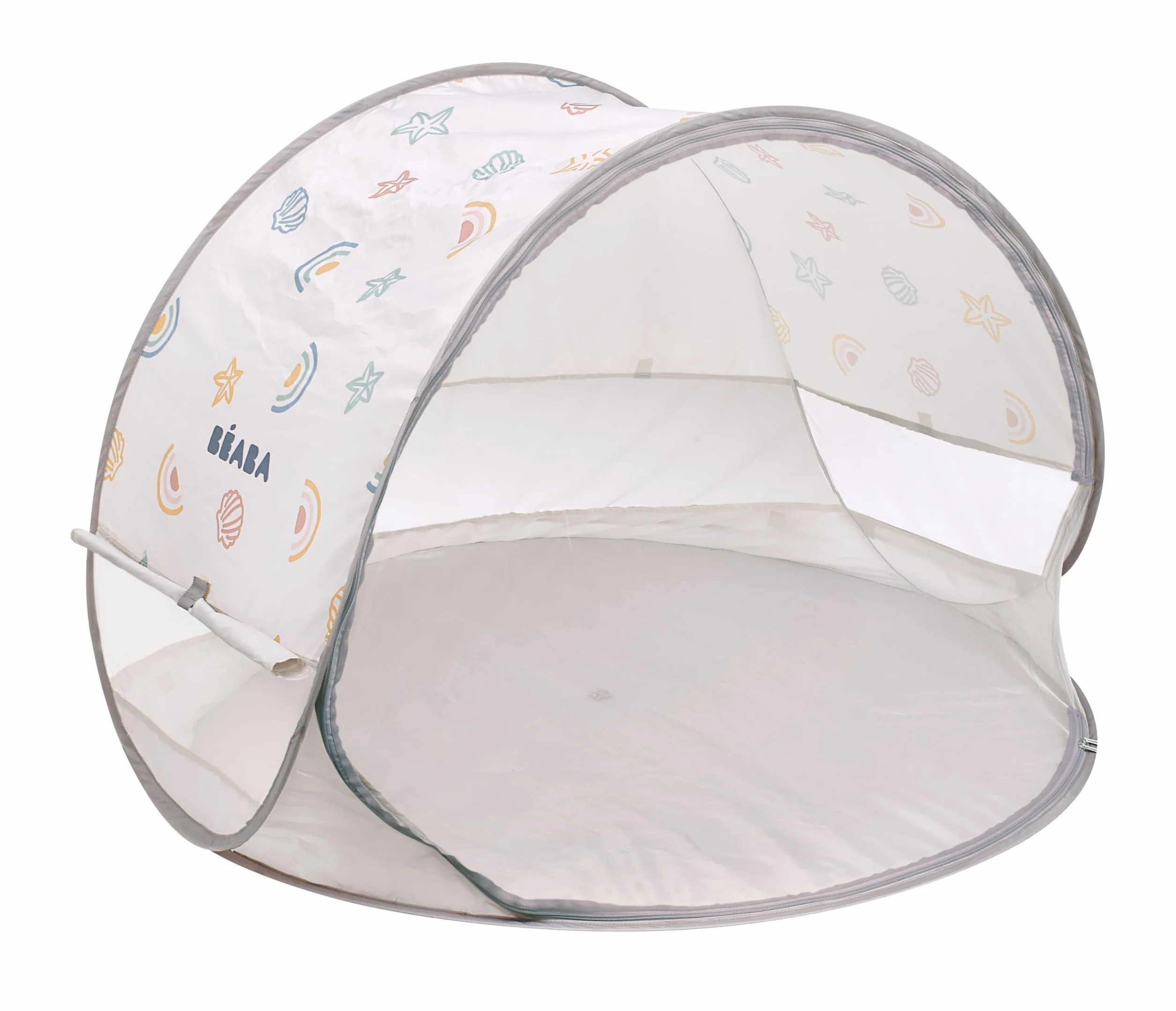 BÉABA Tente de Plage Anti UV Bébé UPF50+ Protection Solaire Pop-UP avec Ventilation 360° Moustiquaire