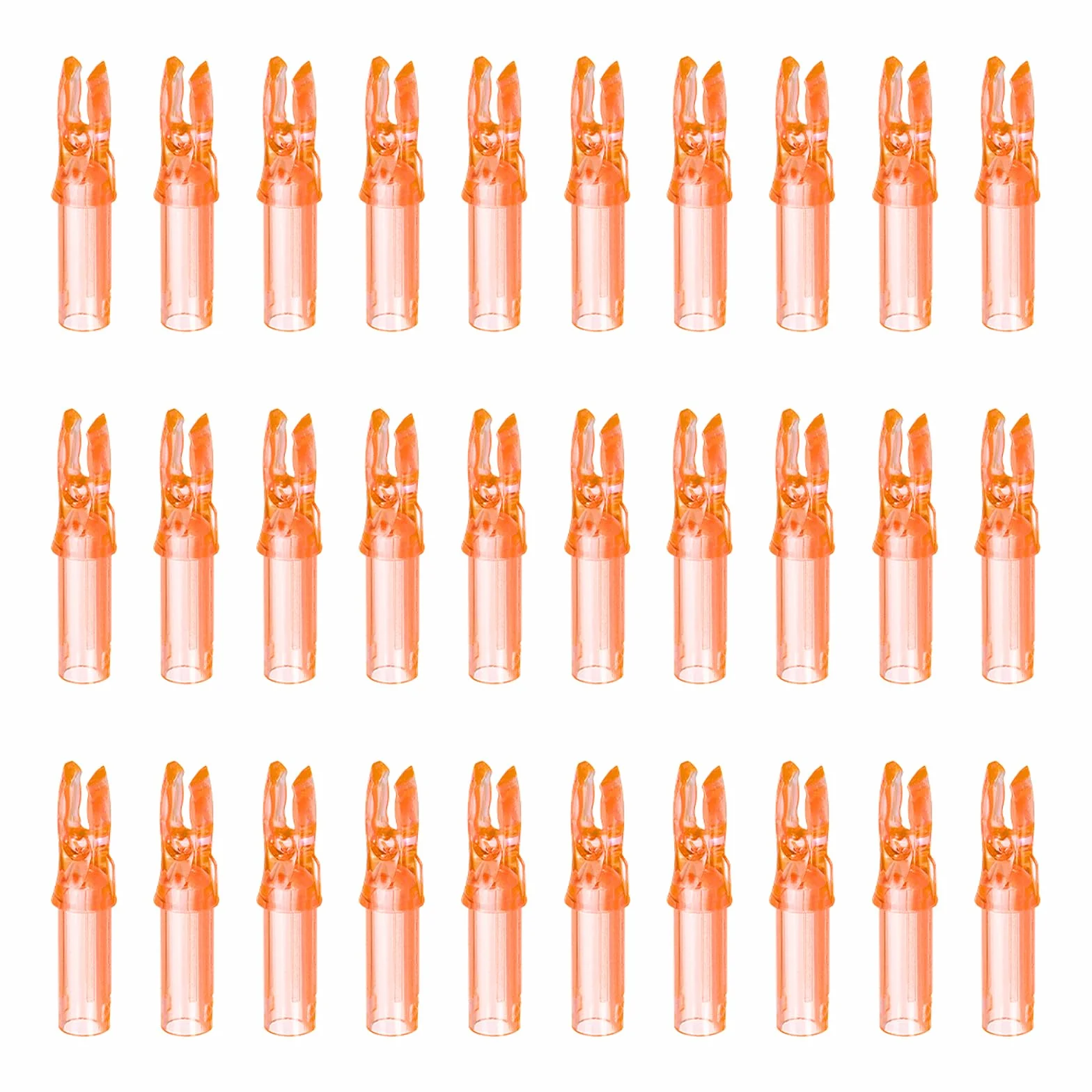 QUARKZMAN Encoches De Flèches en Plastique .244" 6.2mm pour Flèches en Carbone Arc À Poulies Chasse Tir Lot de 30