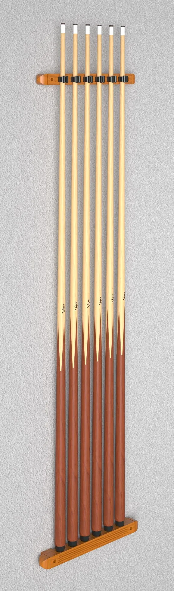 Fat Cat Lot de 2 porte-queues de billard mural en bois dur