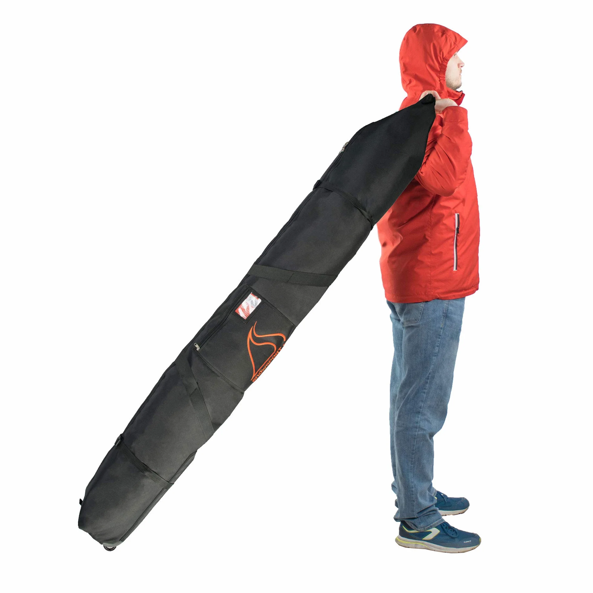 Snowsport Double sac de ski avec roulettes pour 2 paires de skis voyage avion
