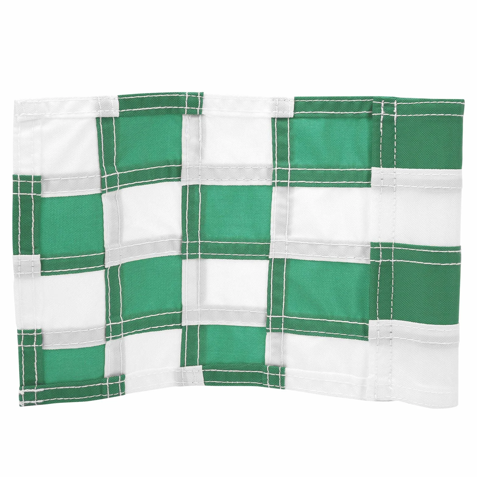 Lot de 4 drapeaux verts de golf à carreaux avec trous, pour entraînement de jardin