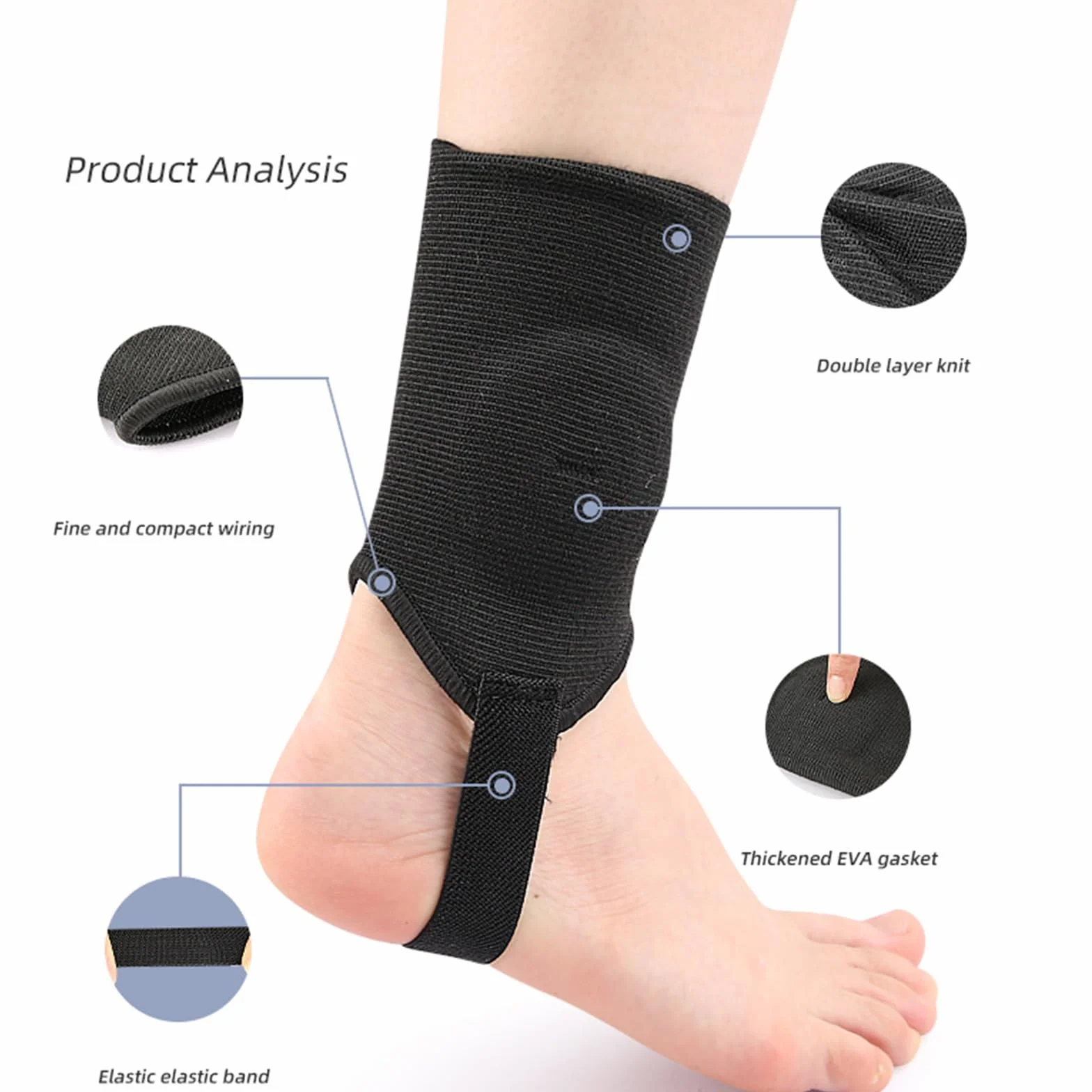 Manchon de compression respirant cheville baseball basket-ball football course à pied